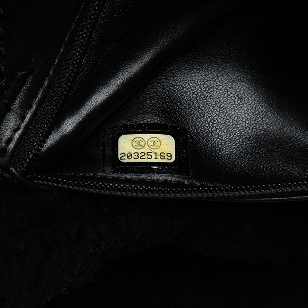Chanel Medium Shearling Pearl Studded Flap