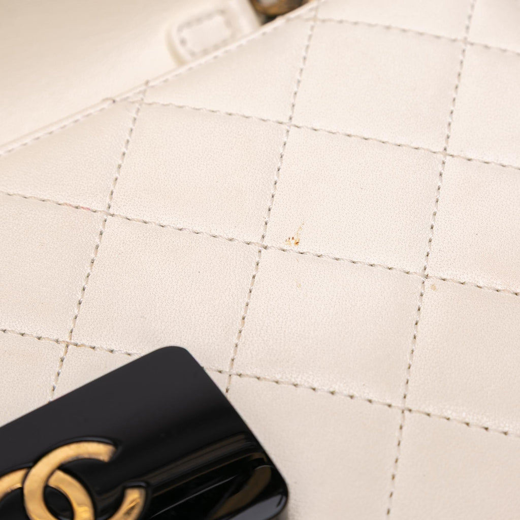 Chanel Medium Sheepskin Beauty Lock Flap