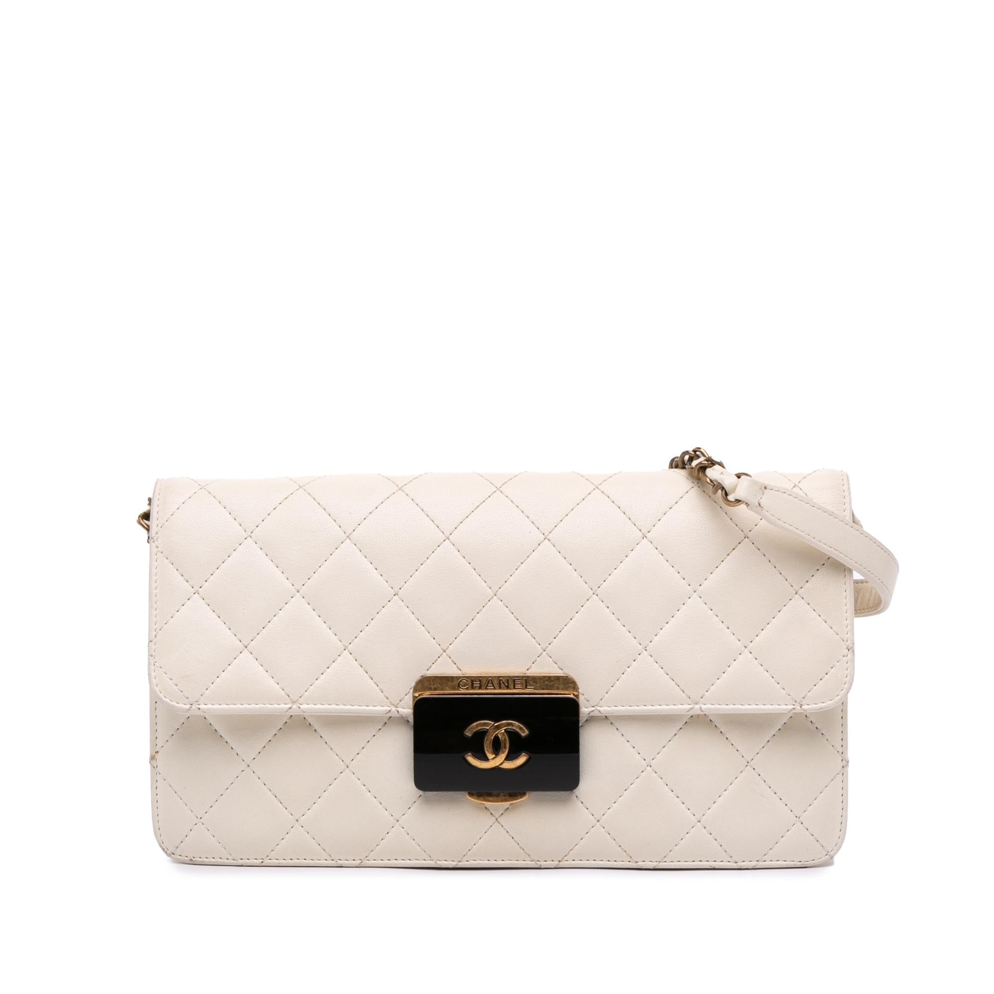 Chanel Medium Sheepskin Beauty Lock Flap
