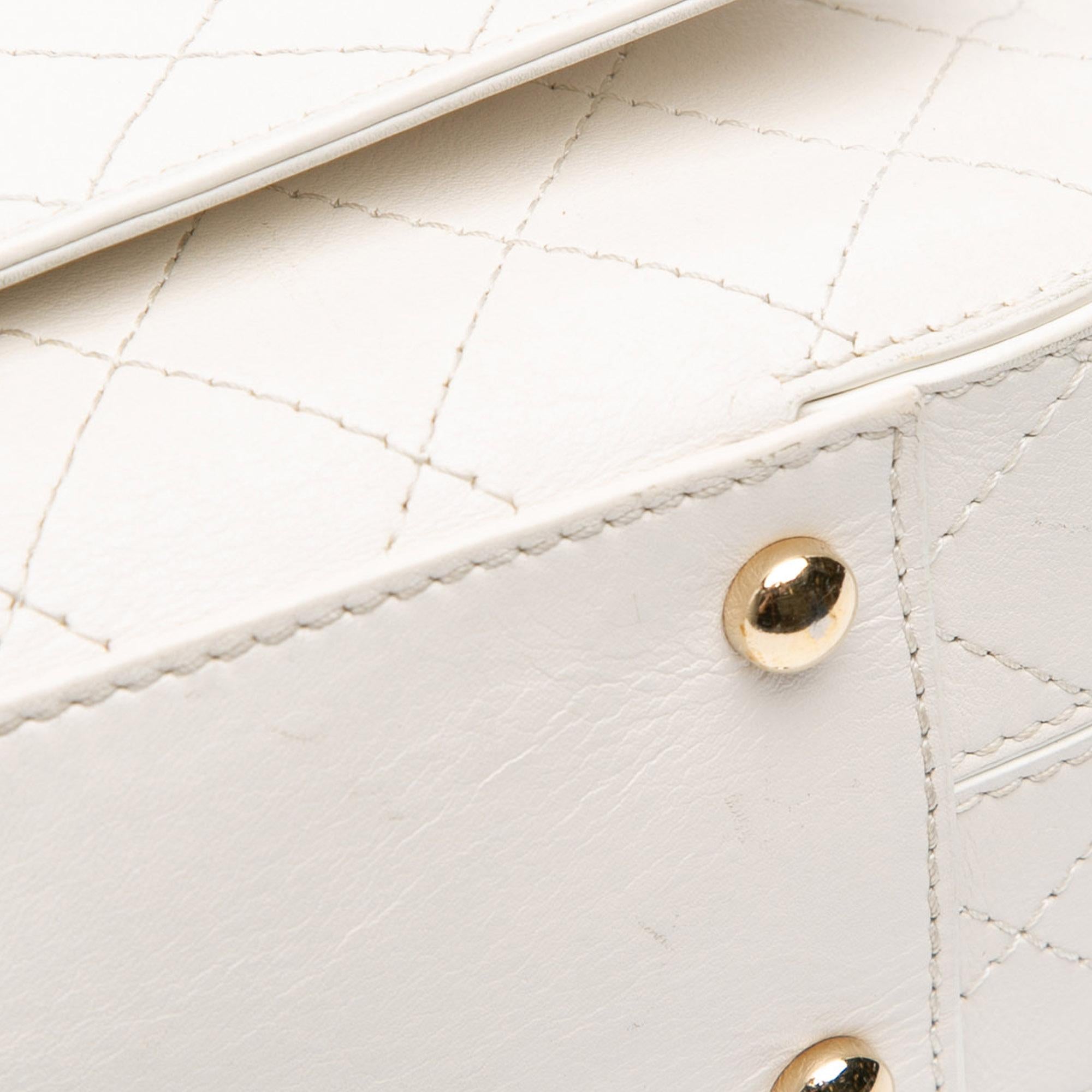 Chanel Medium Stitched Calfskin Covered CC Flap