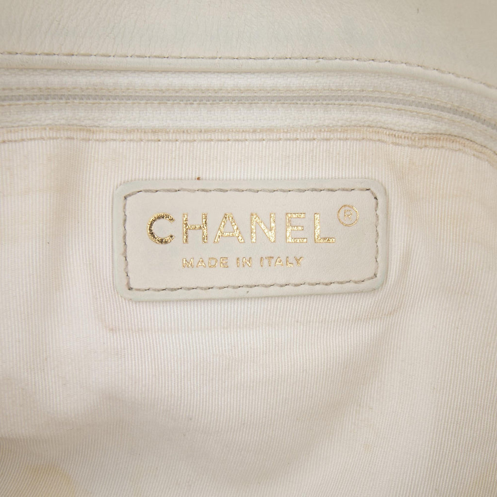 Chanel Medium Stitched Calfskin Covered CC Flap