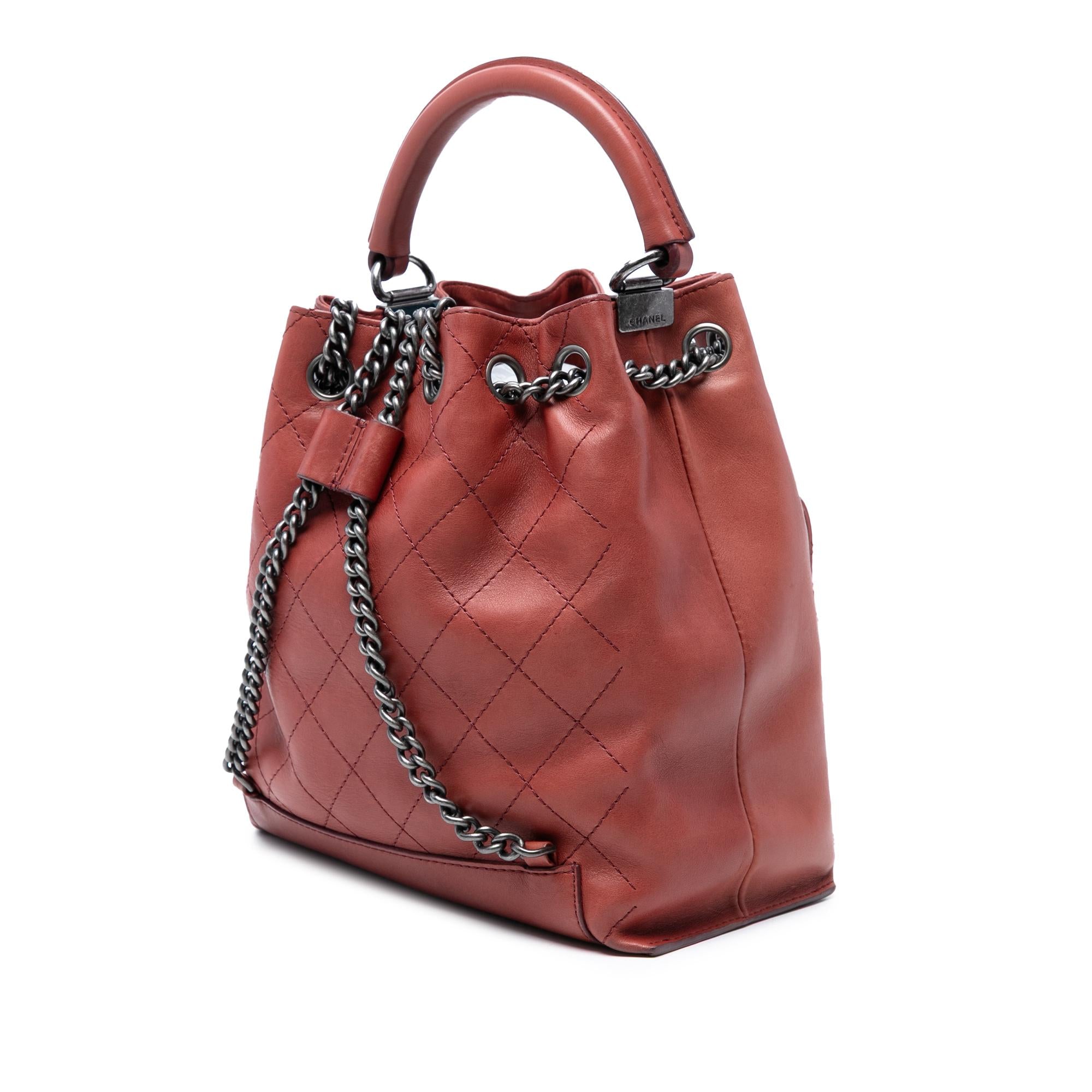 Chanel Medium Stitched Calfskin Urban Luxury Drawstring Backpack