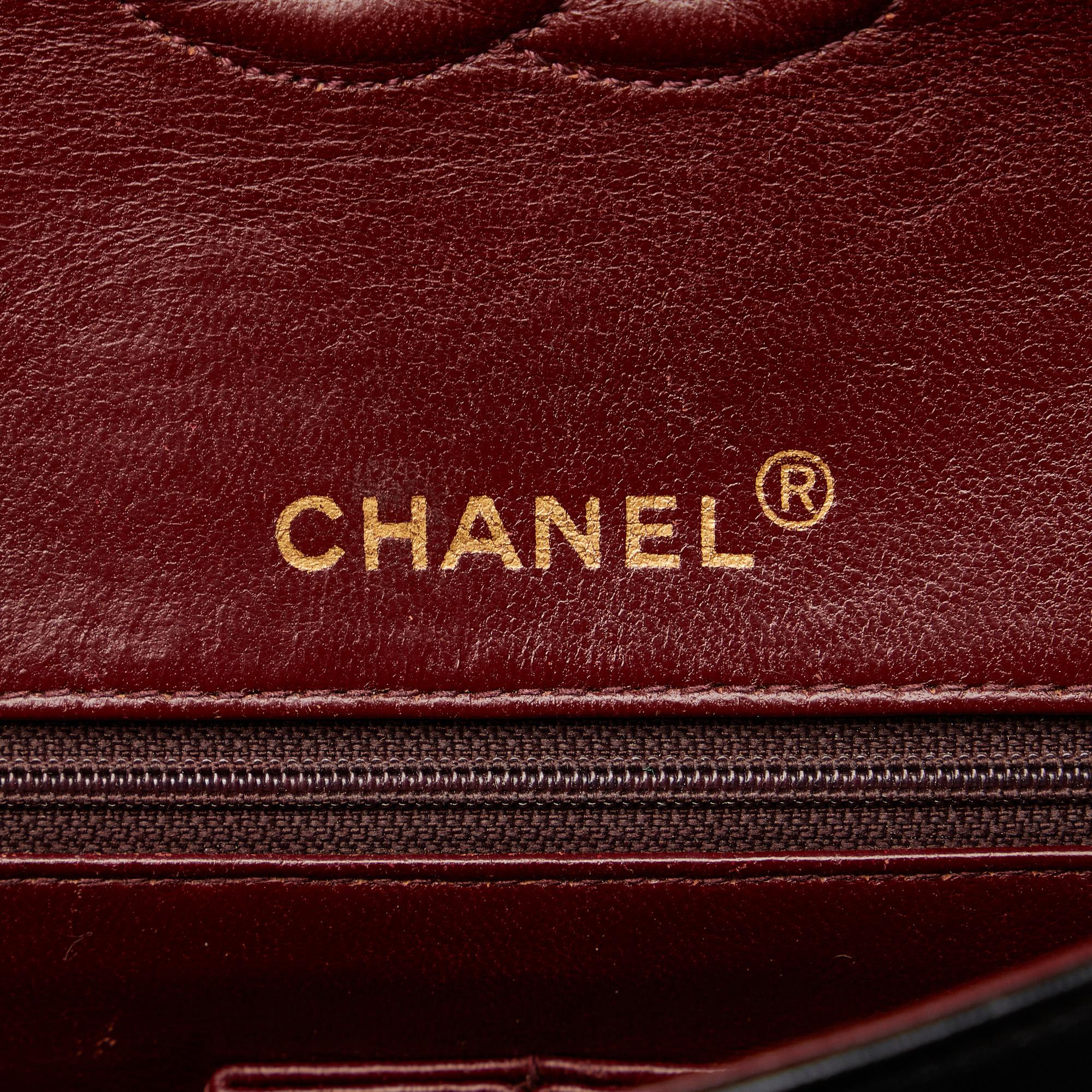 Chanel Medium Tall Classic Lambskin Double Flap (SHG-N2XA7B)