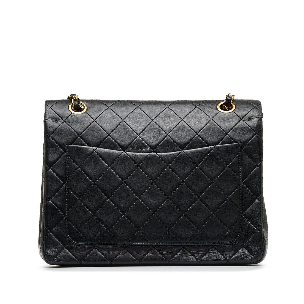 Chanel Medium Tall Classic Lambskin Double Flap (SHG-noIwy5)
