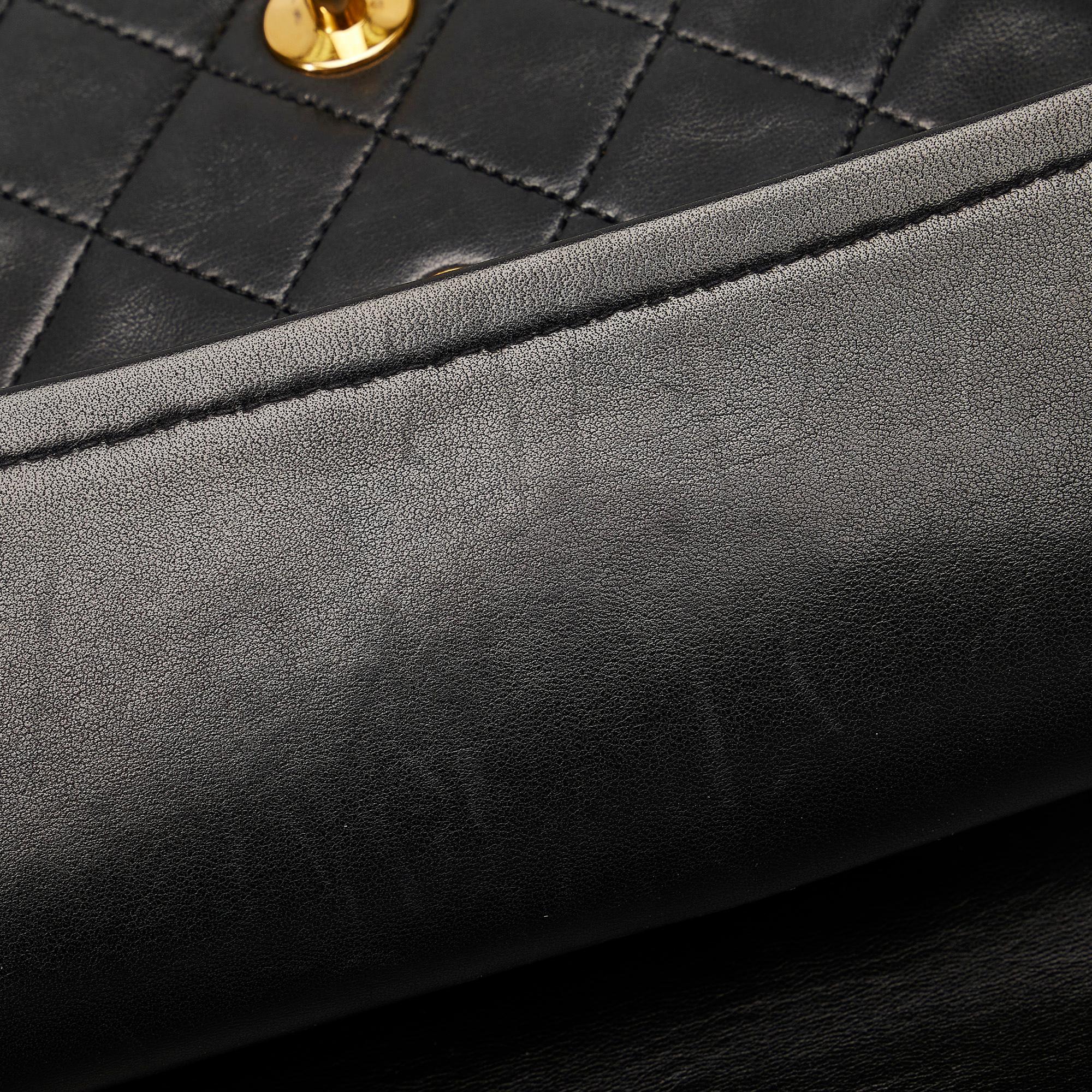 Chanel Medium Tall Classic Lambskin Double Flap (SHG-noIwy5)