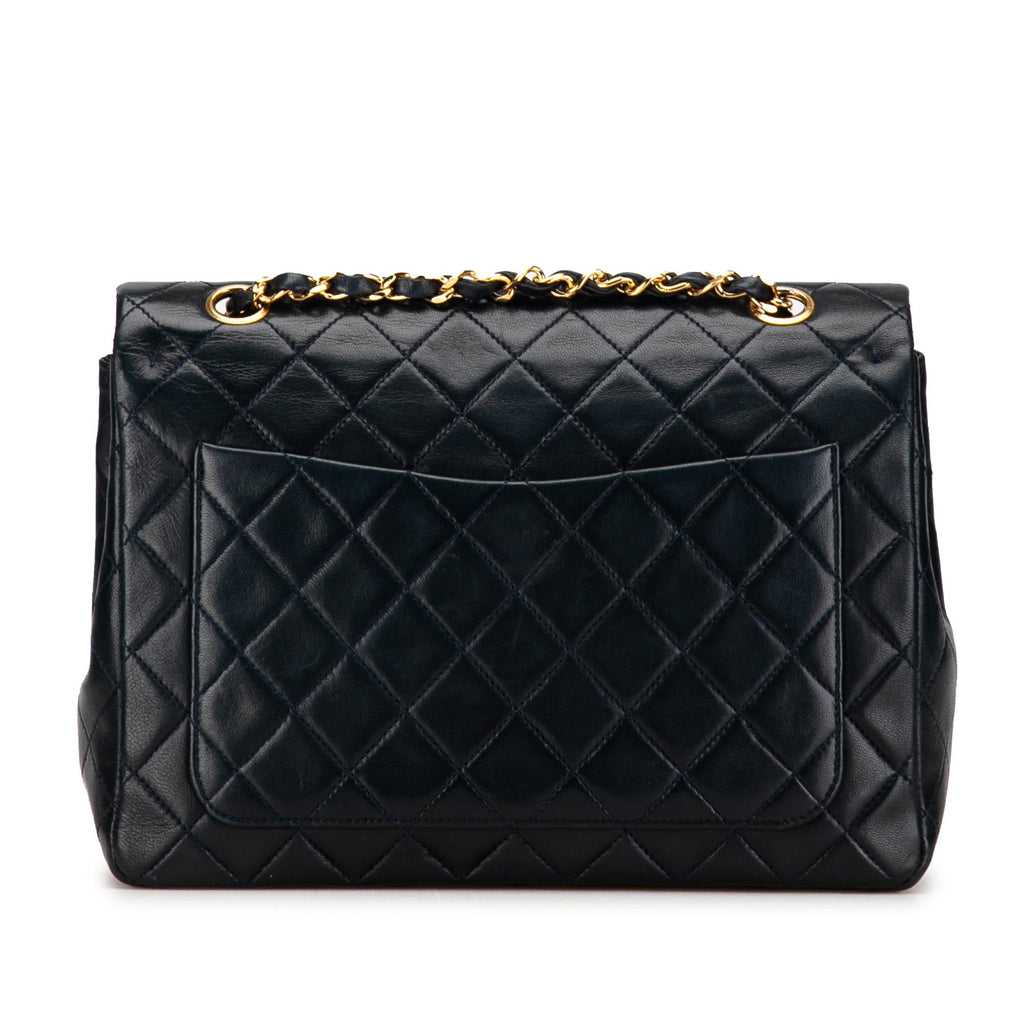 Chanel Medium Tall Classic Lambskin Double Flap (SHG-GtveFH)