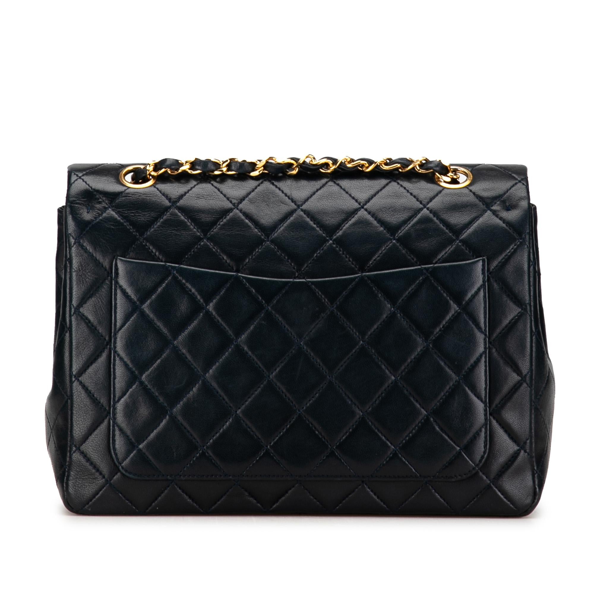 Chanel Medium Tall Classic Lambskin Double Flap (SHG-GtveFH)