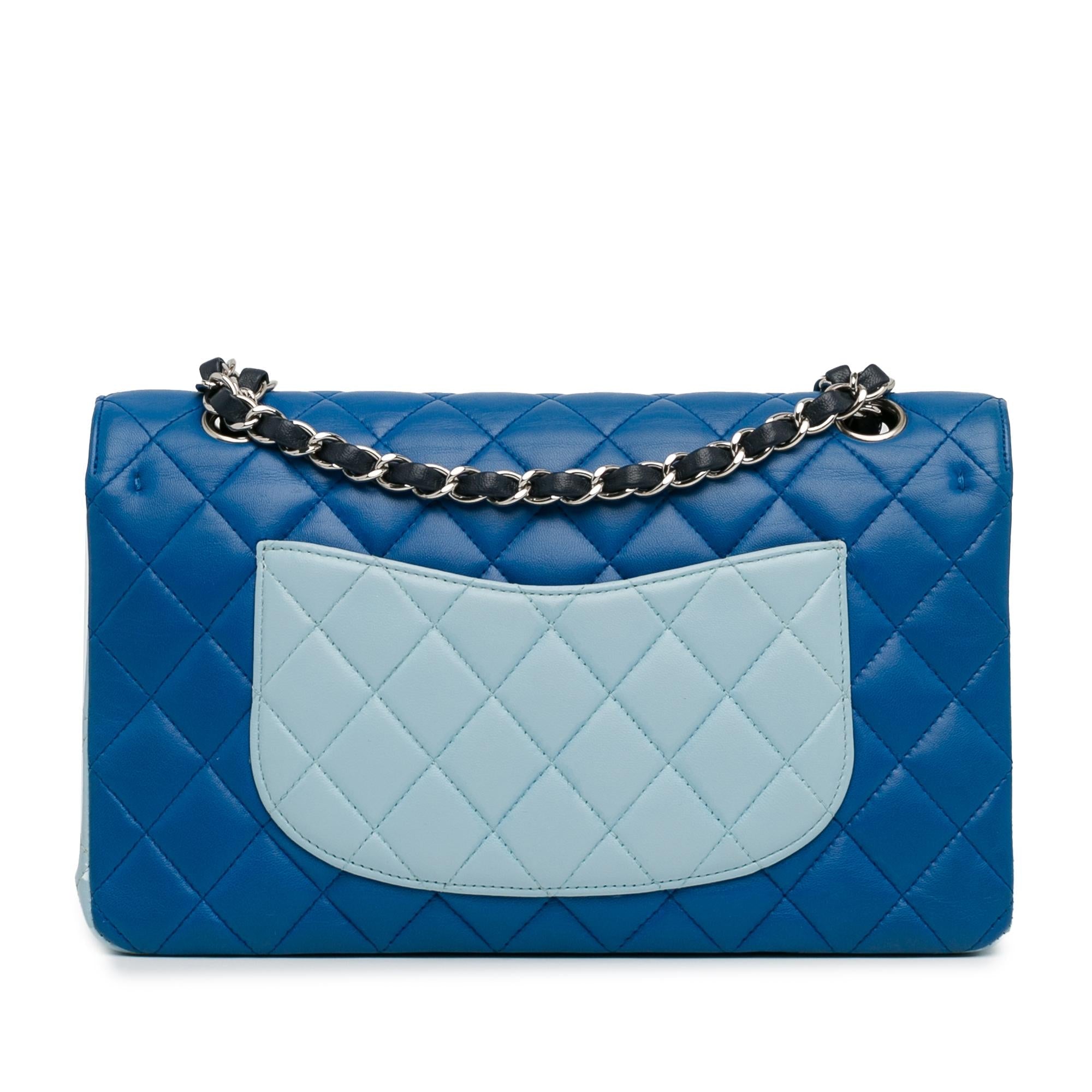 Chanel Medium Tricolor Lambskin Double Flap (SHG-9xy5Fb)