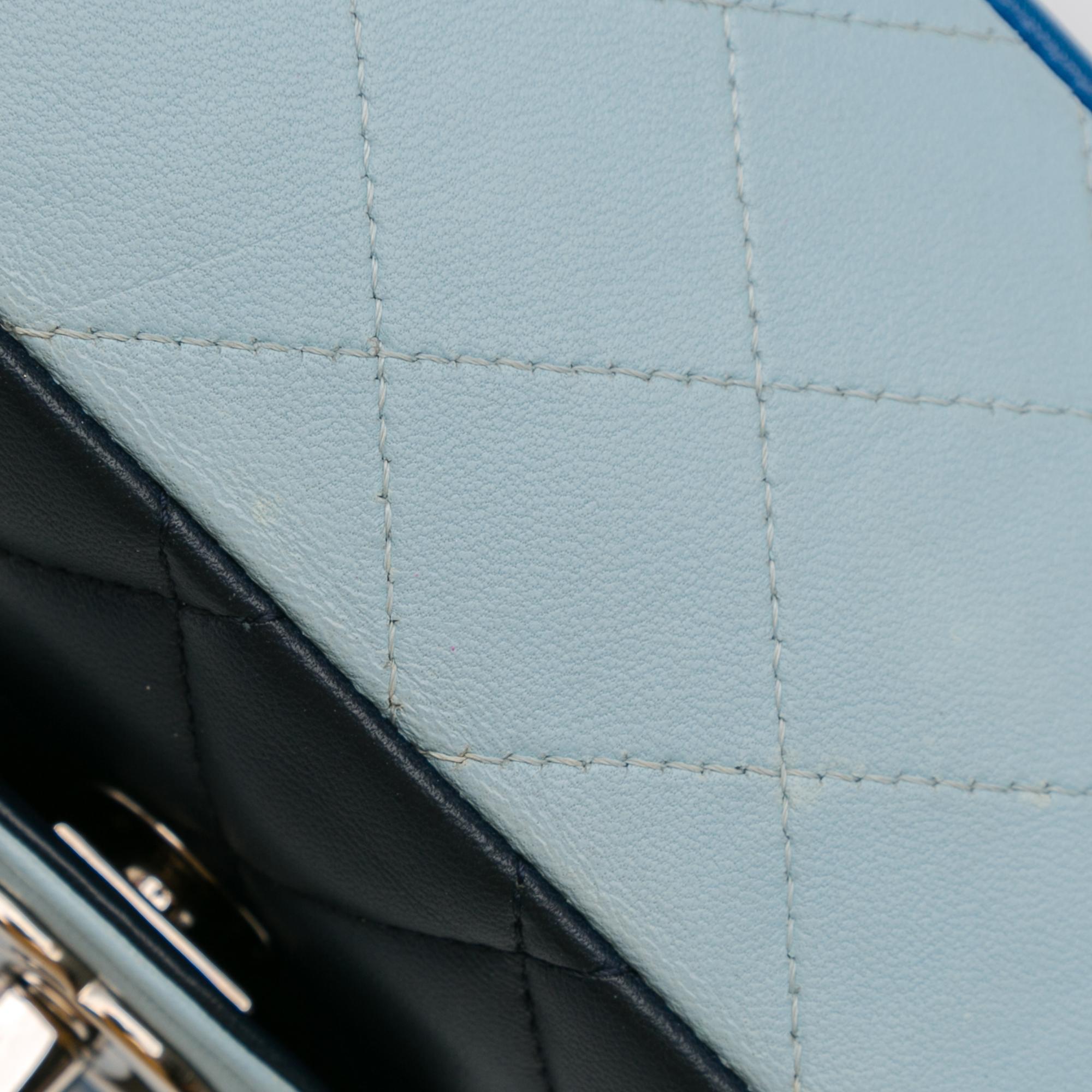 Chanel Medium Tricolor Lambskin Double Flap (SHG-ZZLQue)
