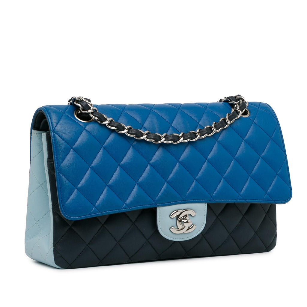 Chanel Medium Tricolor Lambskin Double Flap (SHG-ZZLQue)