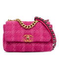 Chanel Medium Tweed 19 Flap (SHG-sCADBh)