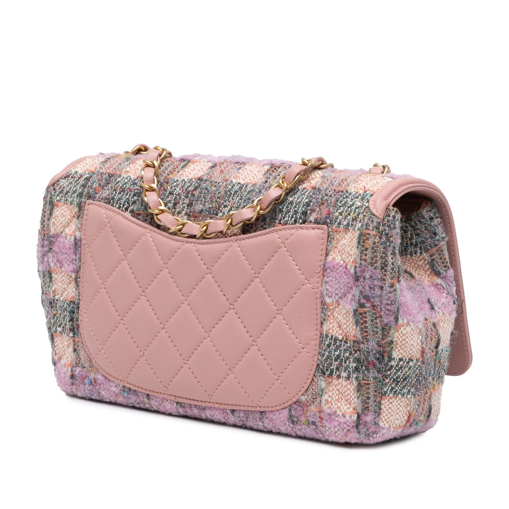 Chanel Medium Tweed CC Filigree Flap (SHG-etcTz4)