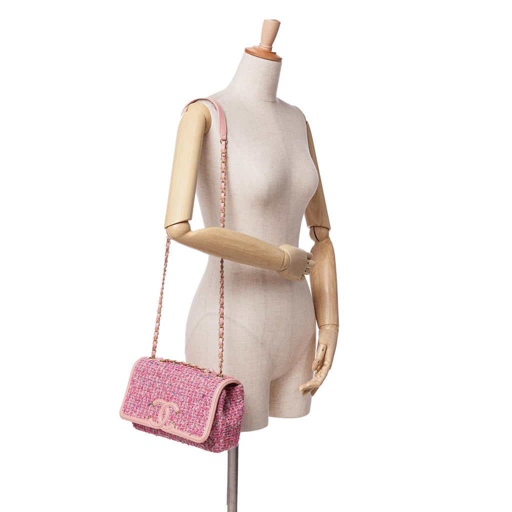 Chanel Medium Tweed CC Filigree Flap