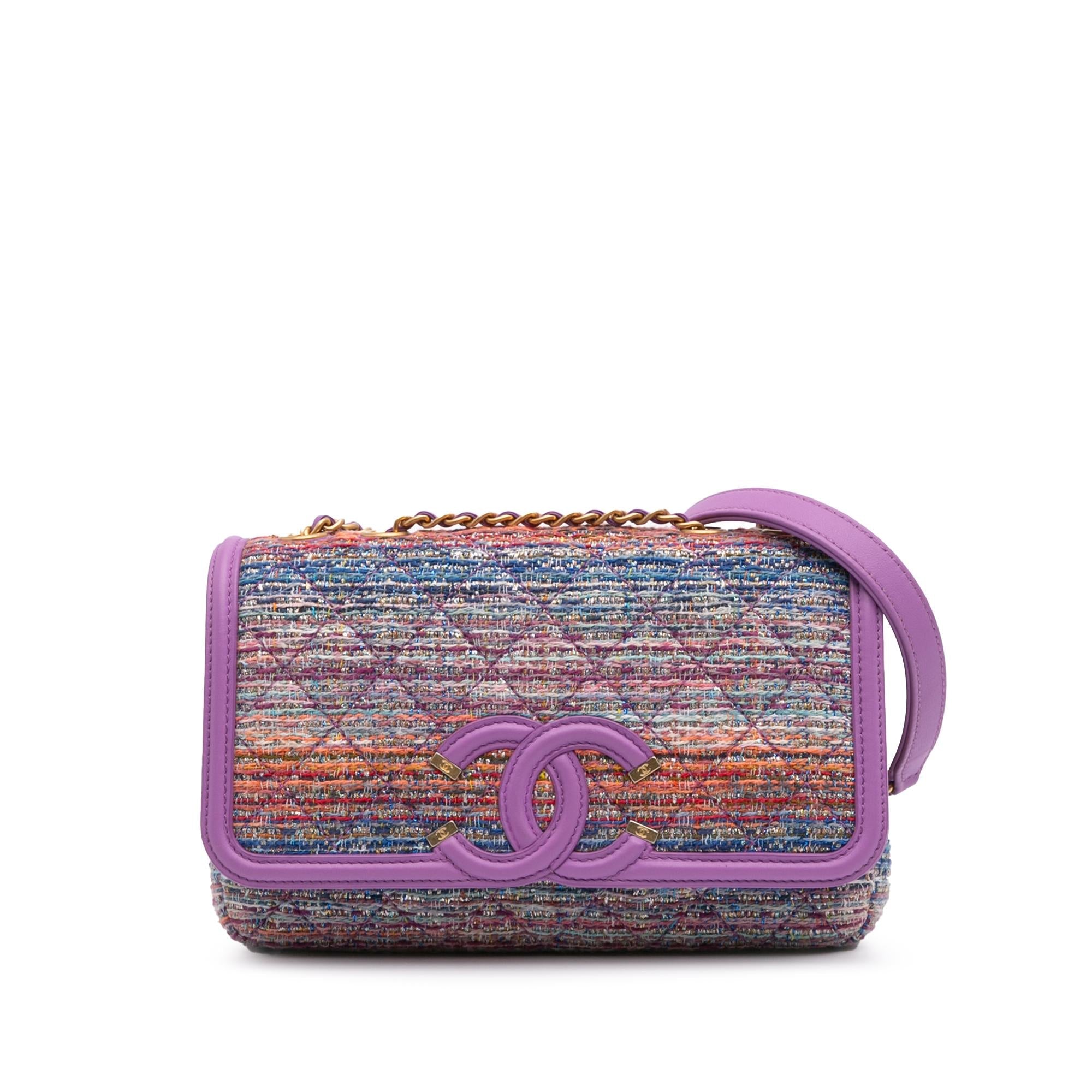 Chanel Medium Tweed CC Filigree Flap