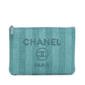 Chanel Medium Tweed Deauville O Case Clutch