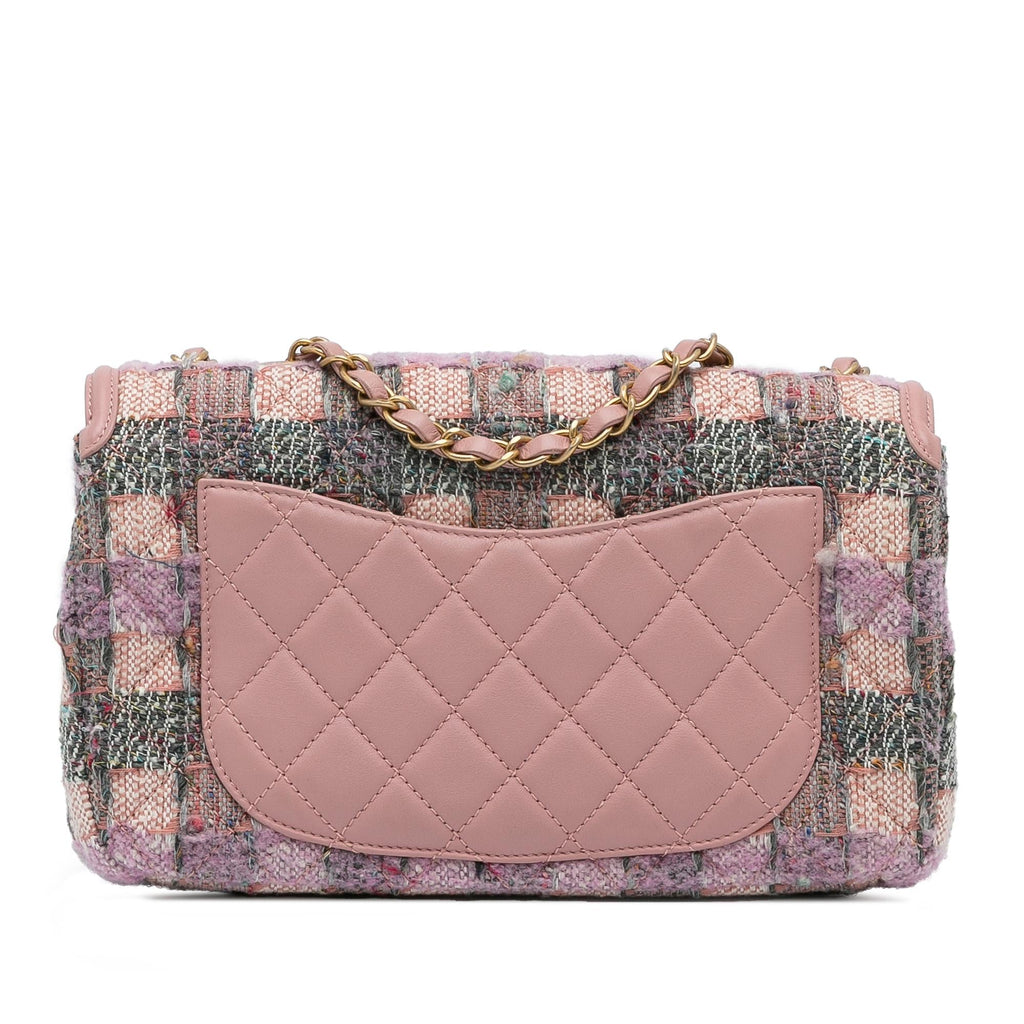Chanel Medium Tweed Filigree Flap (SHG-AvwlCp)