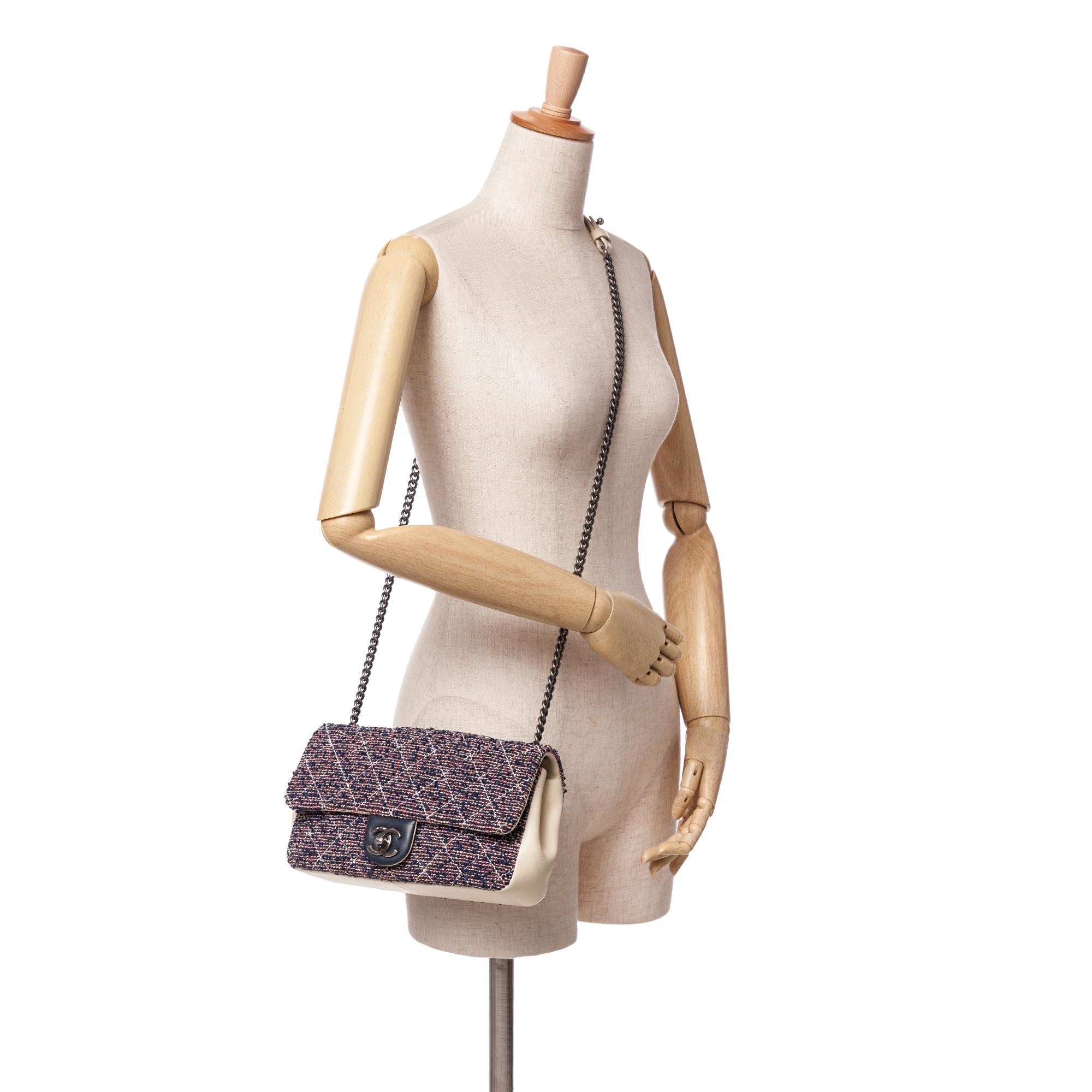 Chanel Medium Tweed Single Flap
