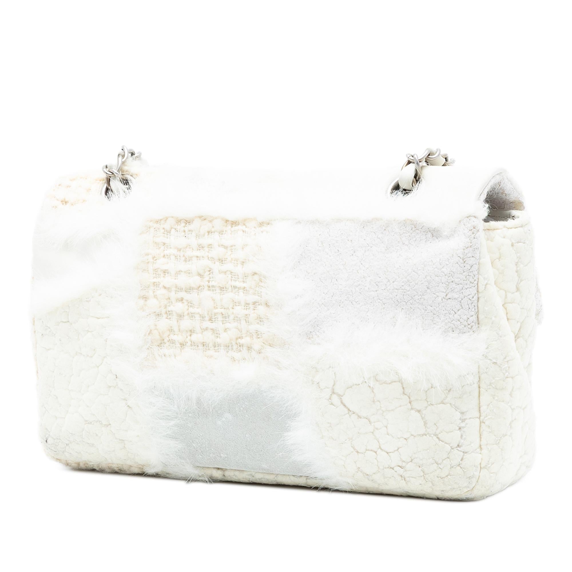 Chanel Medium Tweed and Mixed Medium Patchwork Single Flap