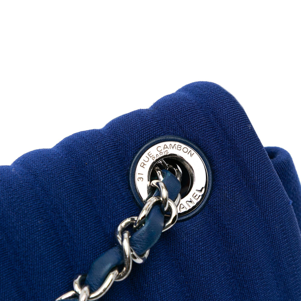 Chanel Medium Vertical Quilted Jersey Chain Flap