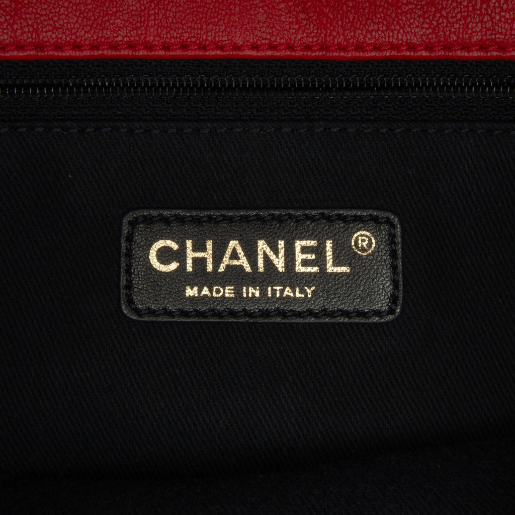 Chanel Medium Wrinkled Lambskin Chevron Medallion Flap (SHG-qDeD9g)