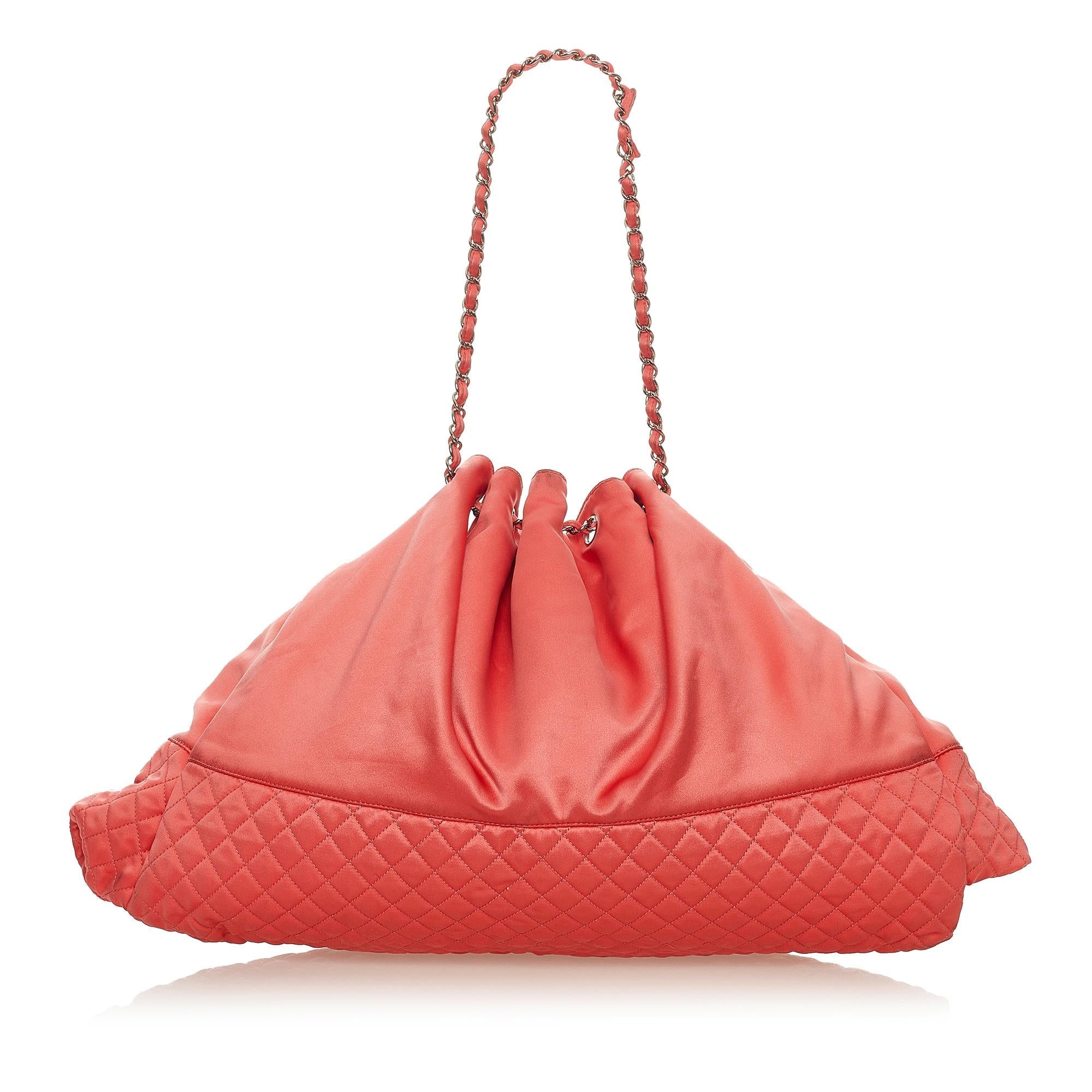 Chanel Melrose Cabas Satin Shoulder Bag (SHG-27672)