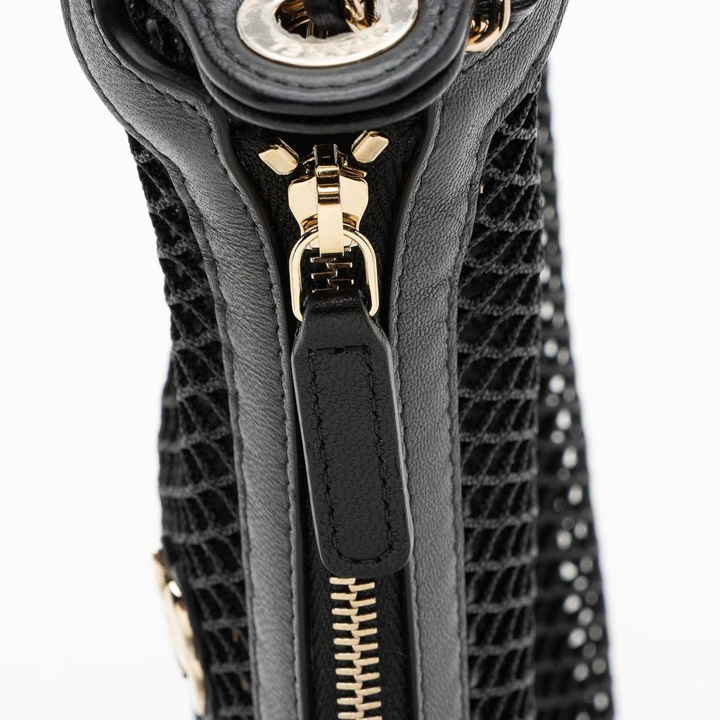 Chanel Mesh Lambskin Clutch with Chain