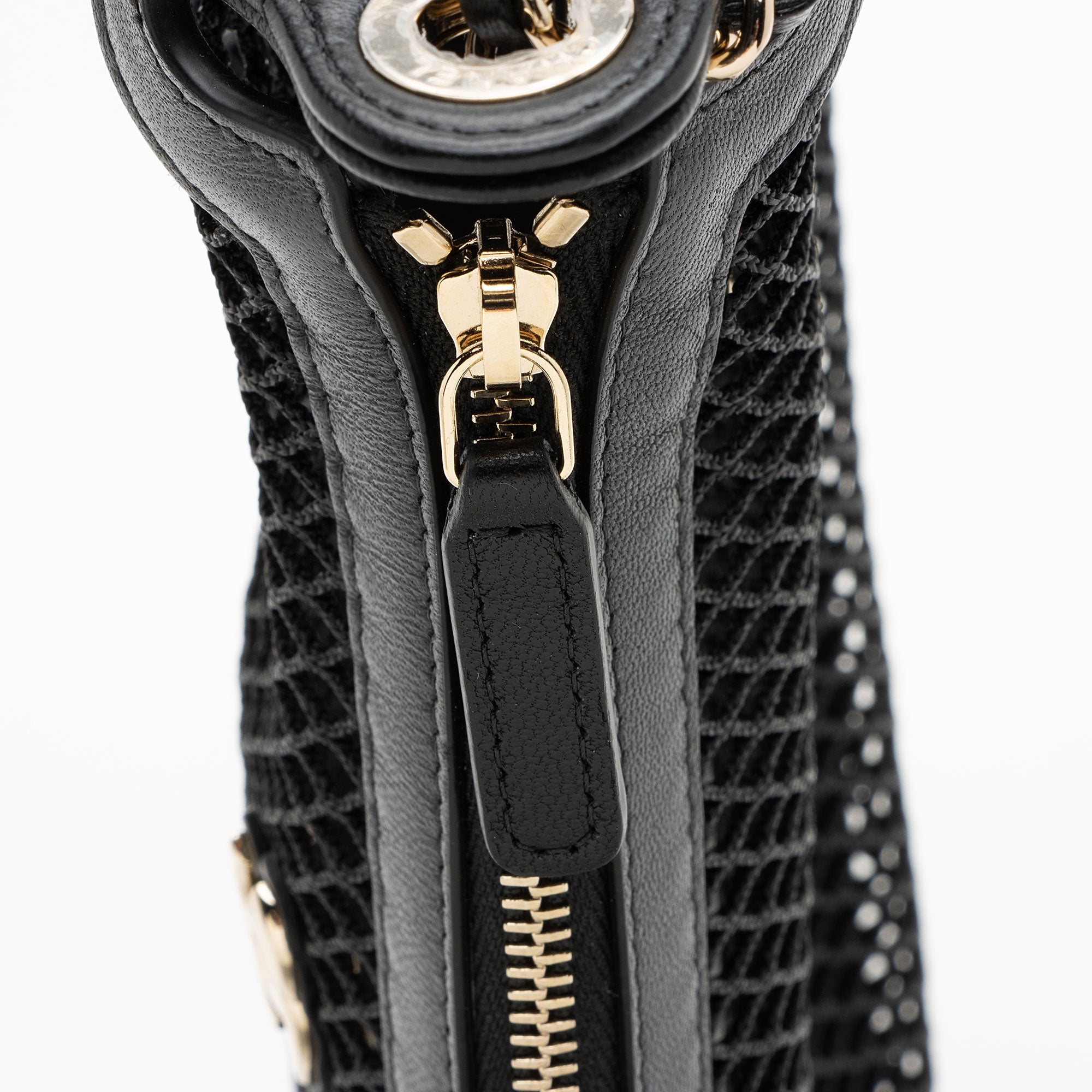 Chanel Mesh Lambskin Clutch with Chain