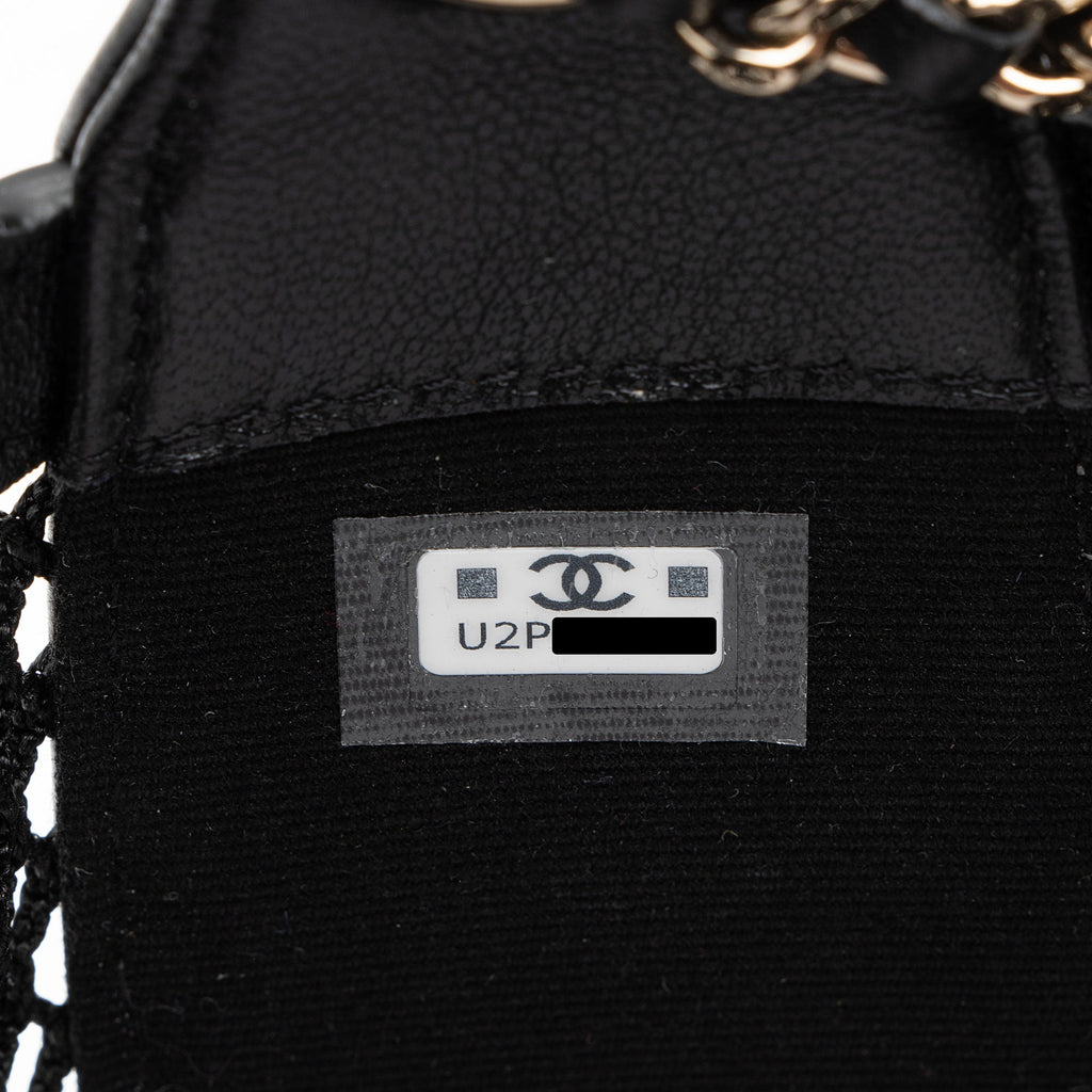 Chanel Mesh Lambskin Clutch with Chain