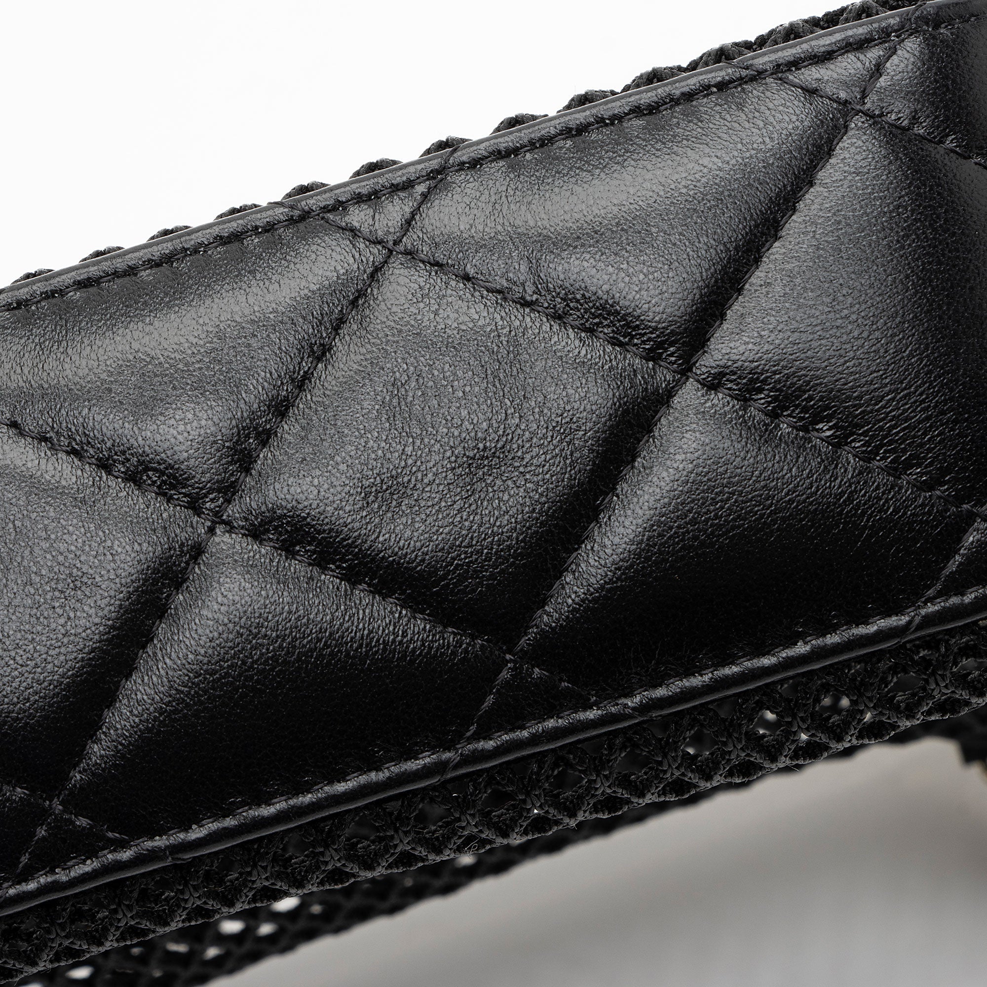 Chanel Mesh Lambskin Clutch with Chain