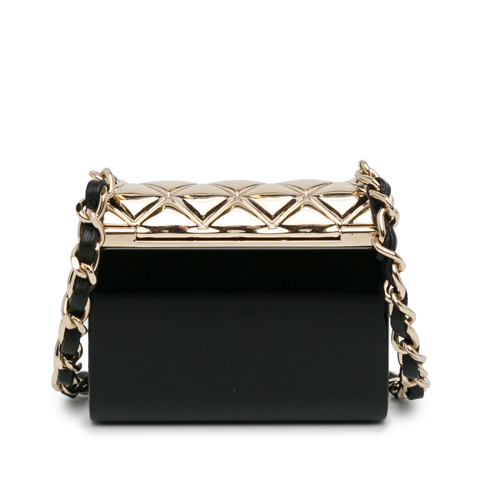 Chanel Metal And Resin Chain Flap Pendant Necklace (SHG-E4qmNQ)