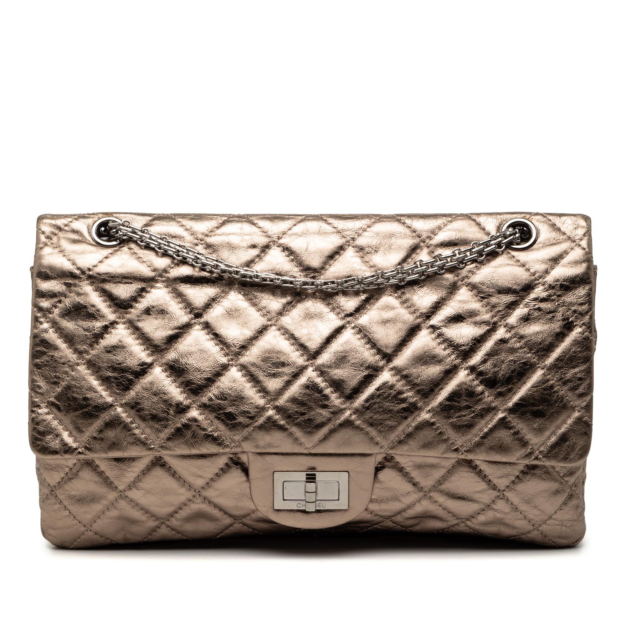 Chanel Metallic Aged Calfskin Reissue 2.55 Double Flap 227