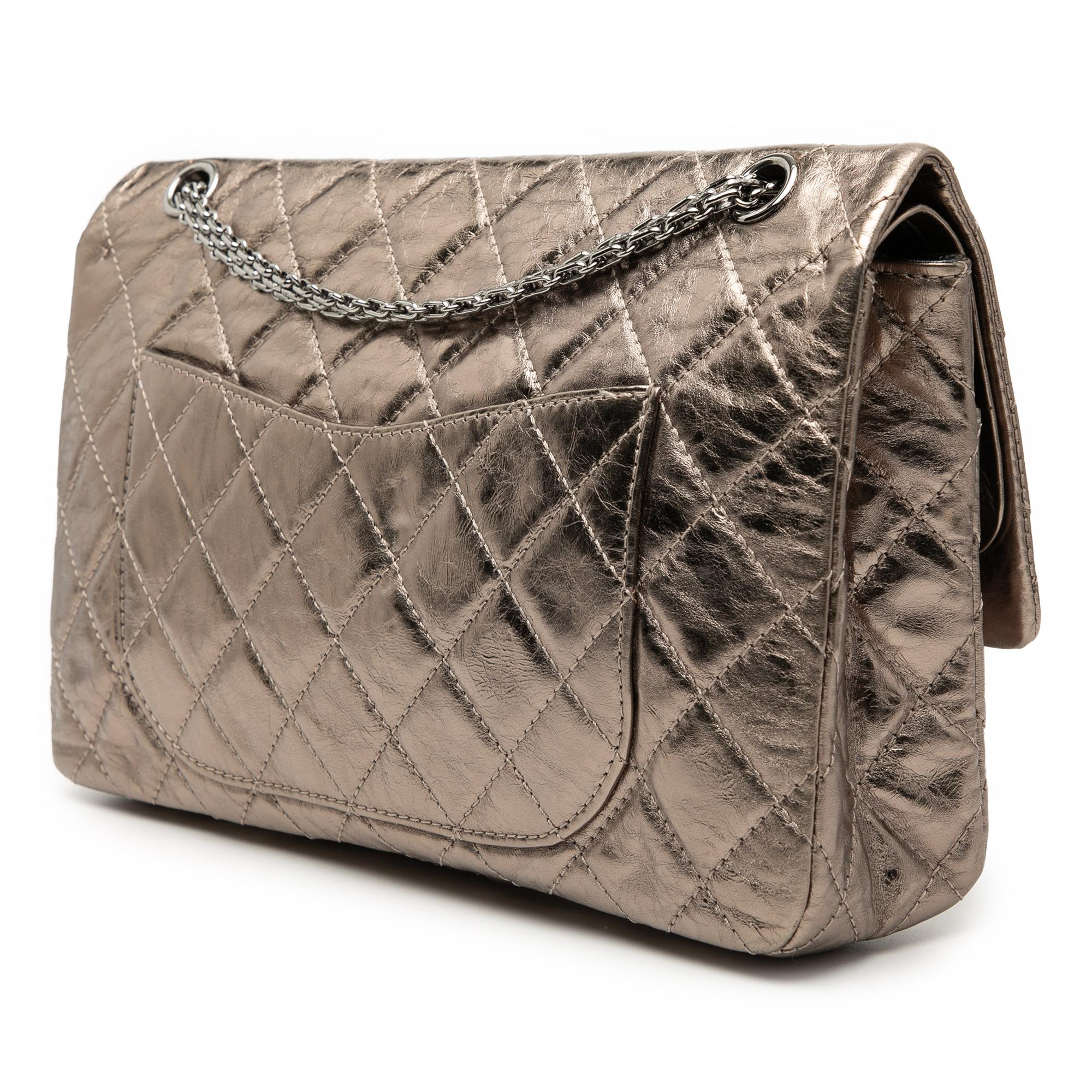 Chanel Metallic Aged Calfskin Reissue 2.55 Double Flap 227