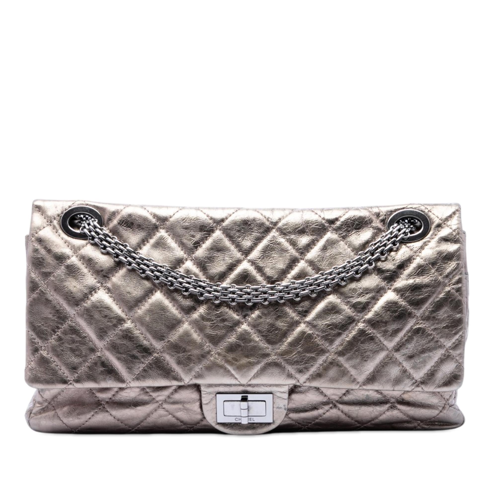 Chanel Metallic Aged Calfskin Reissue 2.55 Double Flap 227