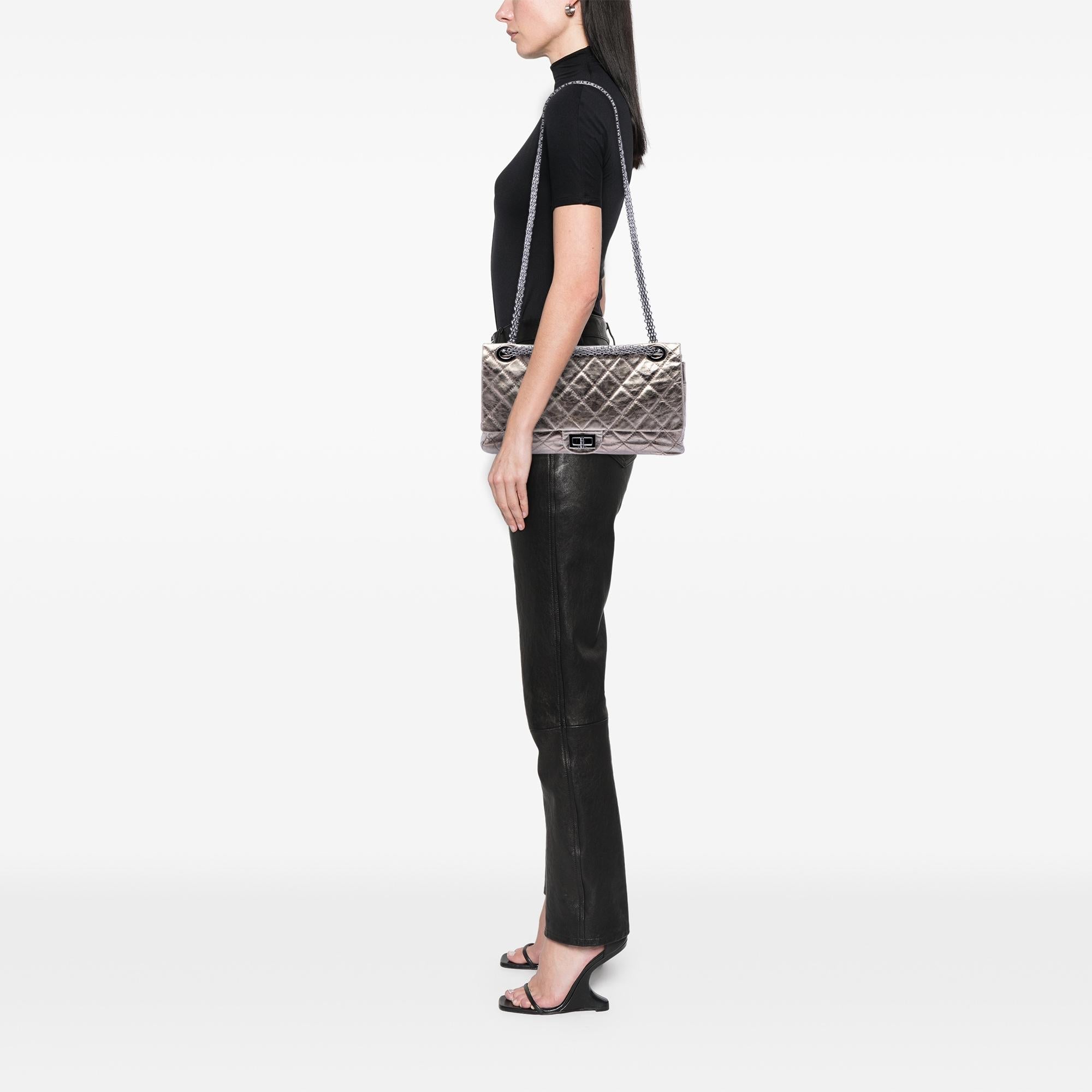 Chanel Metallic Aged Calfskin Reissue 2.55 Double Flap 227