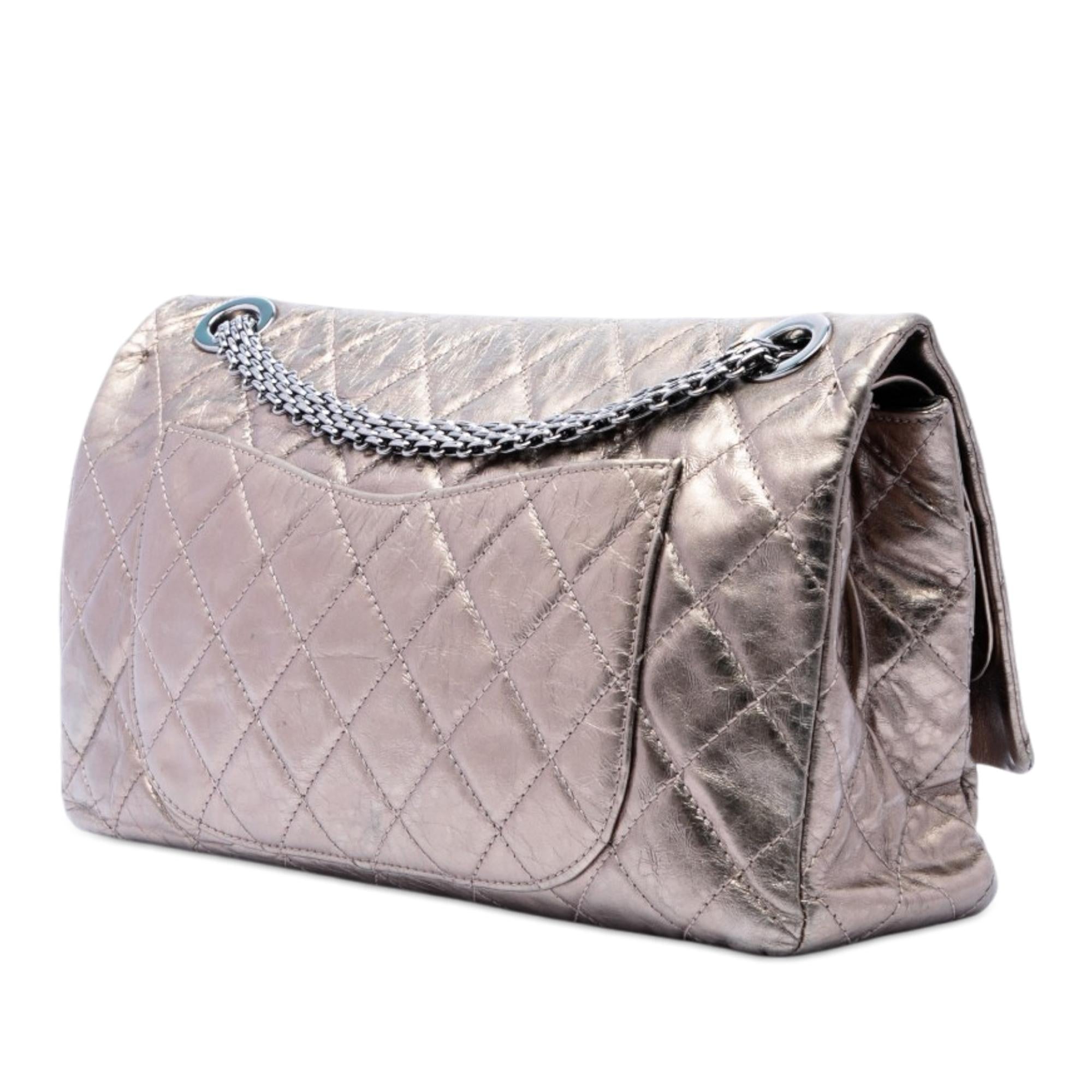 Chanel Metallic Aged Calfskin Reissue 2.55 Double Flap 227