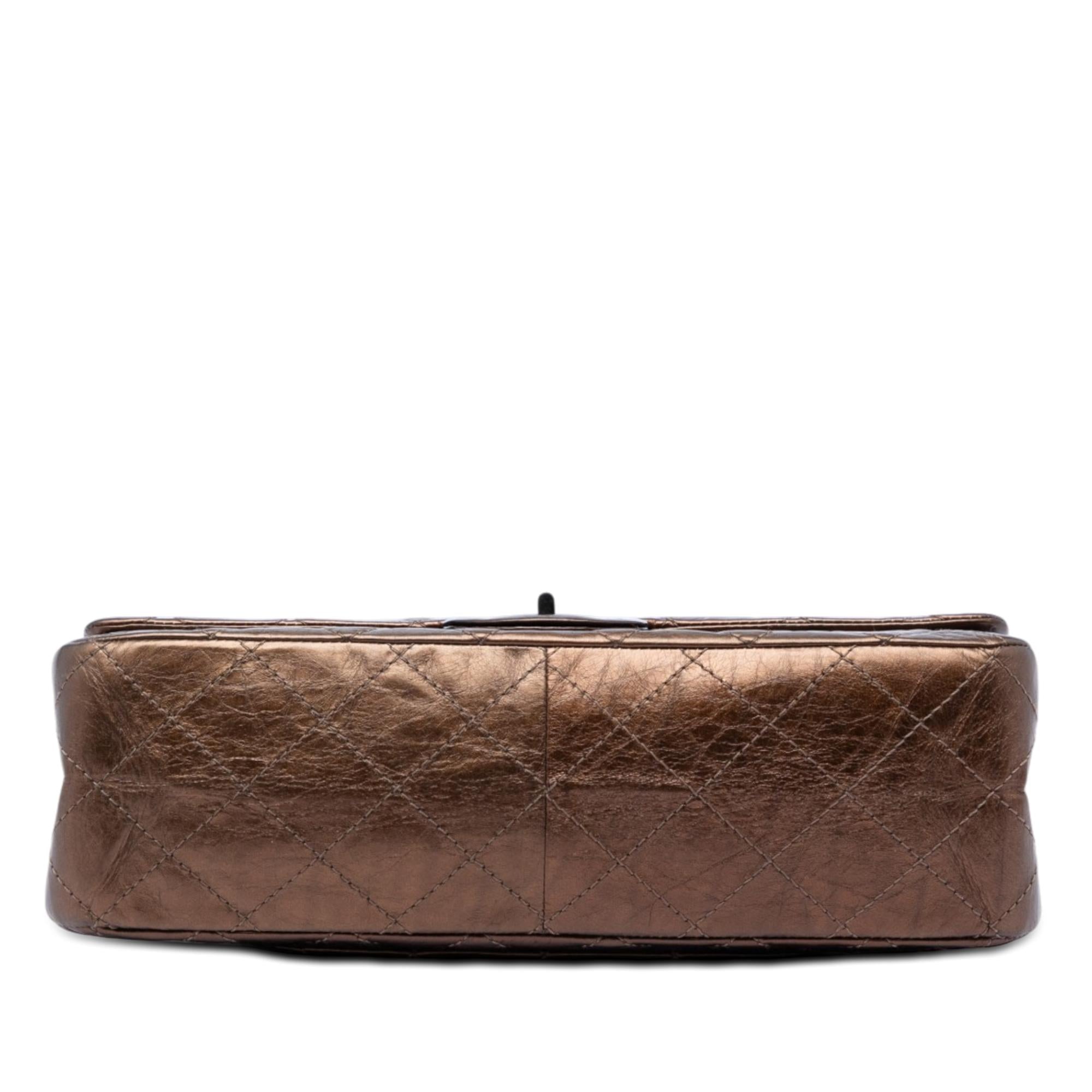 Chanel Metallic Aged Calfskin Reissue 2.55 Single Flap 227