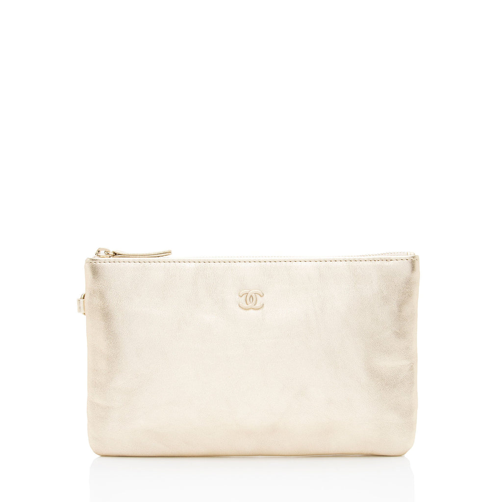 Chanel Metallic Calfskin Chanel 22 Pochette