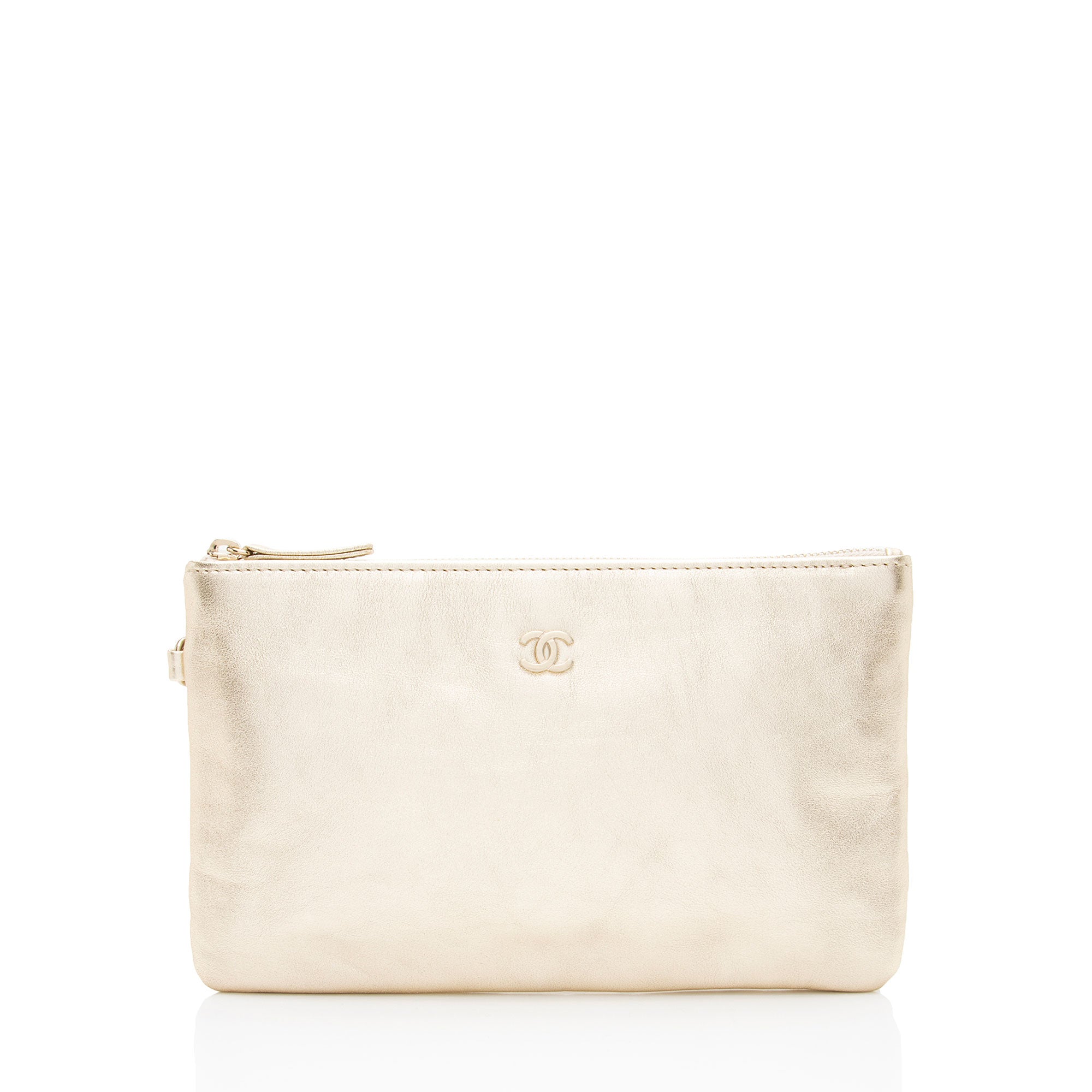 Chanel Metallic Calfskin Chanel 22 Pochette