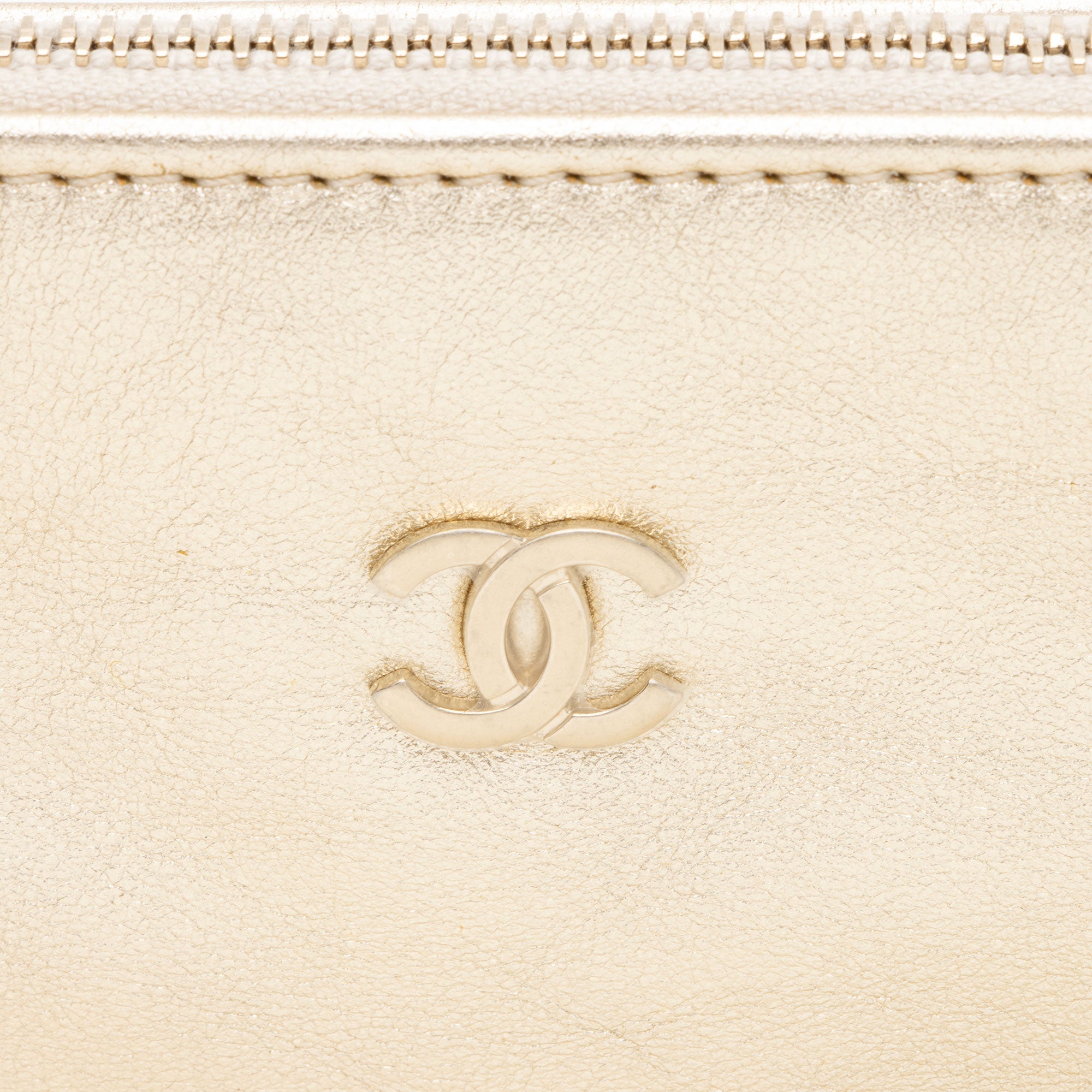 Chanel Metallic Calfskin Chanel 22 Pochette