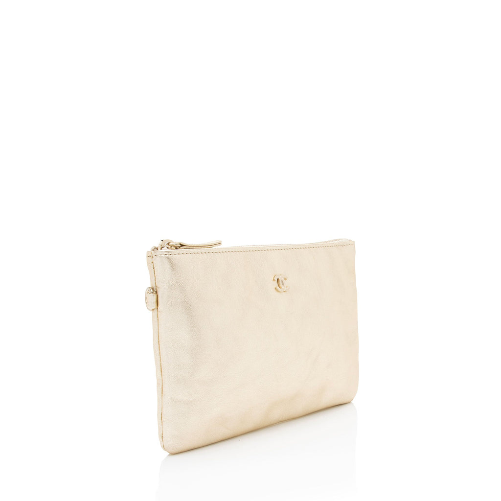 Chanel Metallic Calfskin Chanel 22 Pochette