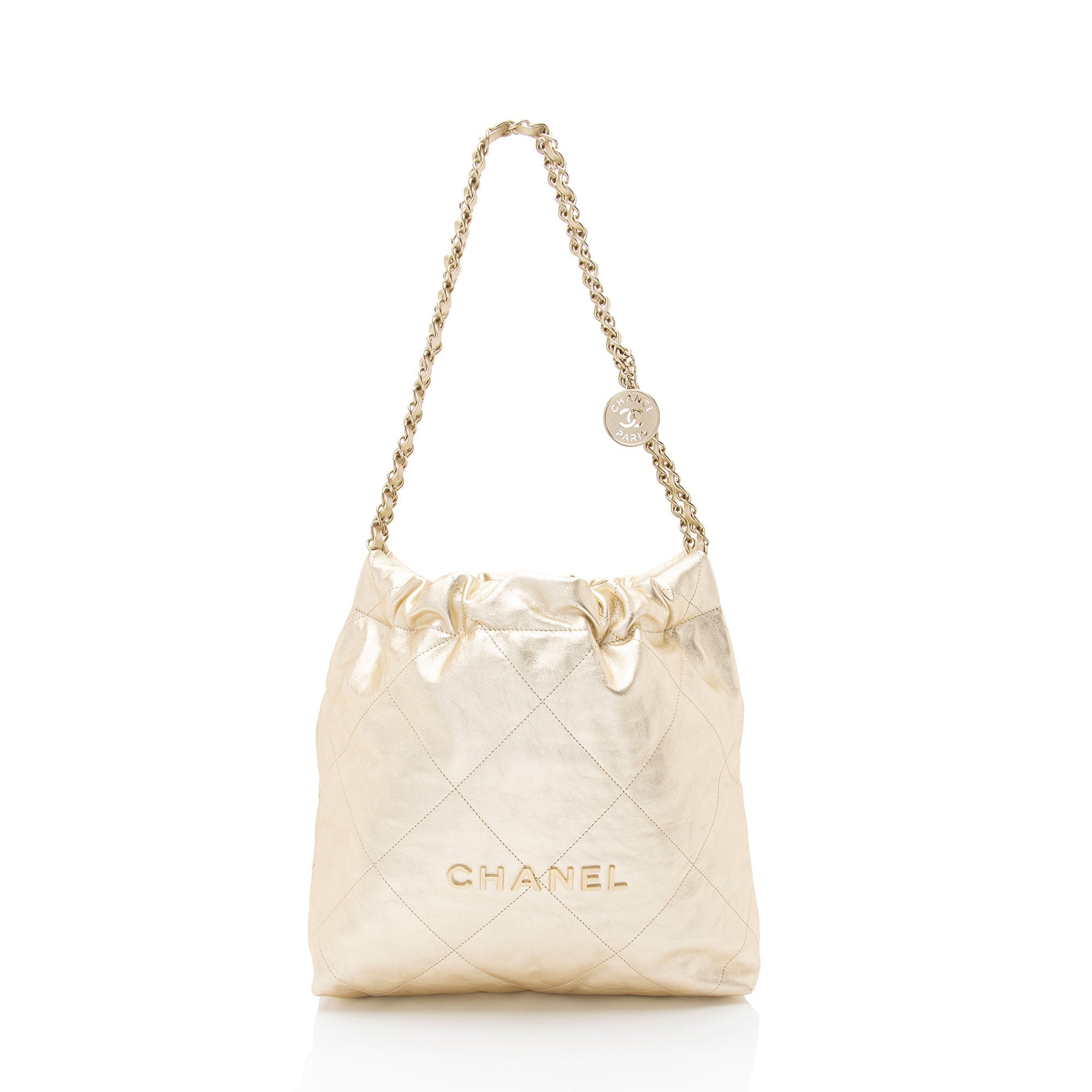 Chanel Metallic Calfskin Chanel 22 Small Shoulder Bag