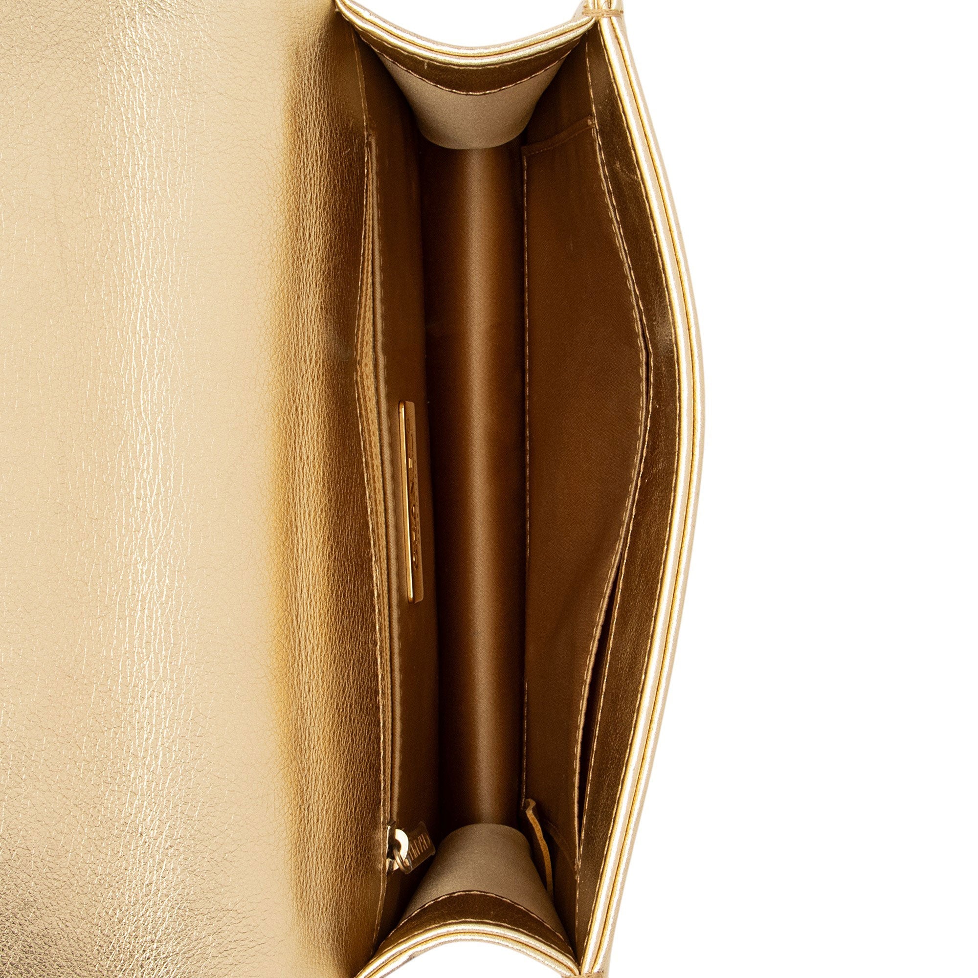 Chanel Metallic Calfskin Embossed Cocallover Flap Shoulder Bag