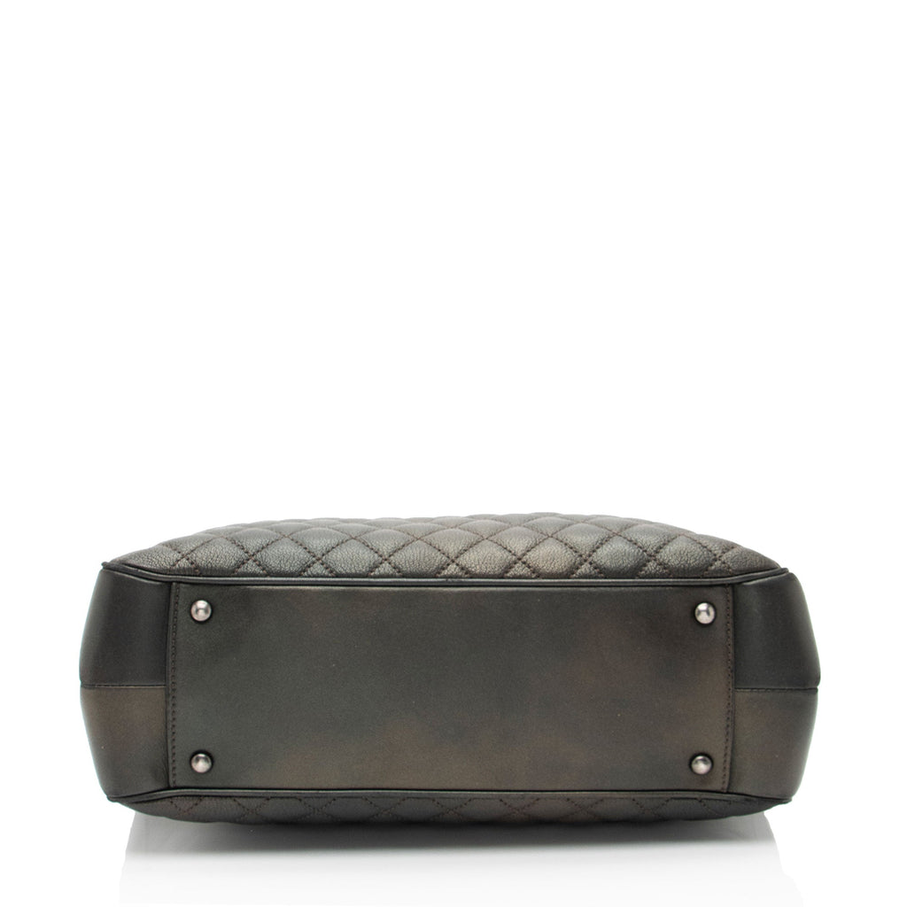Chanel Metallic Caviar Leather Rock In Rome Medium Tote