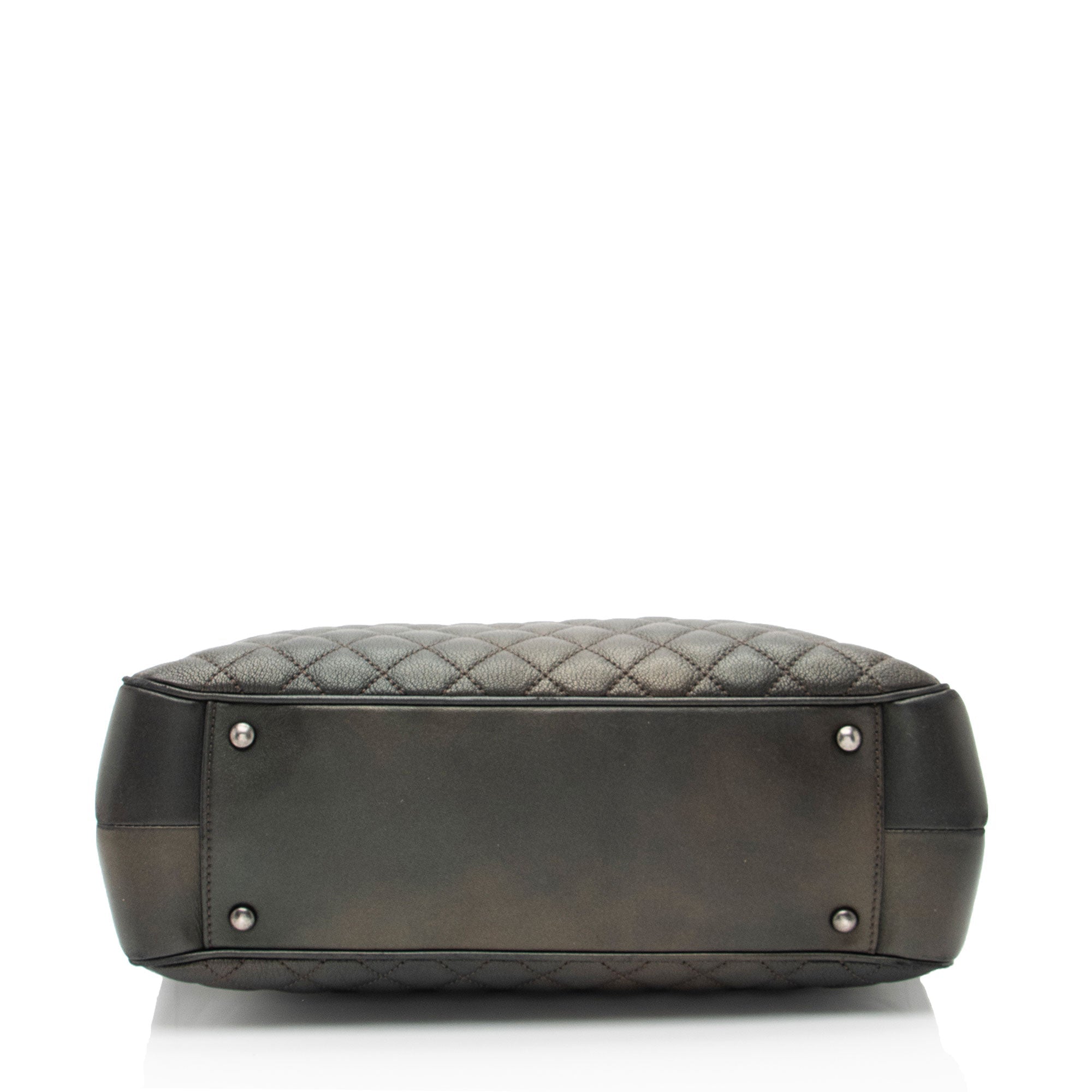 Chanel Metallic Caviar Leather Rock In Rome Medium Tote