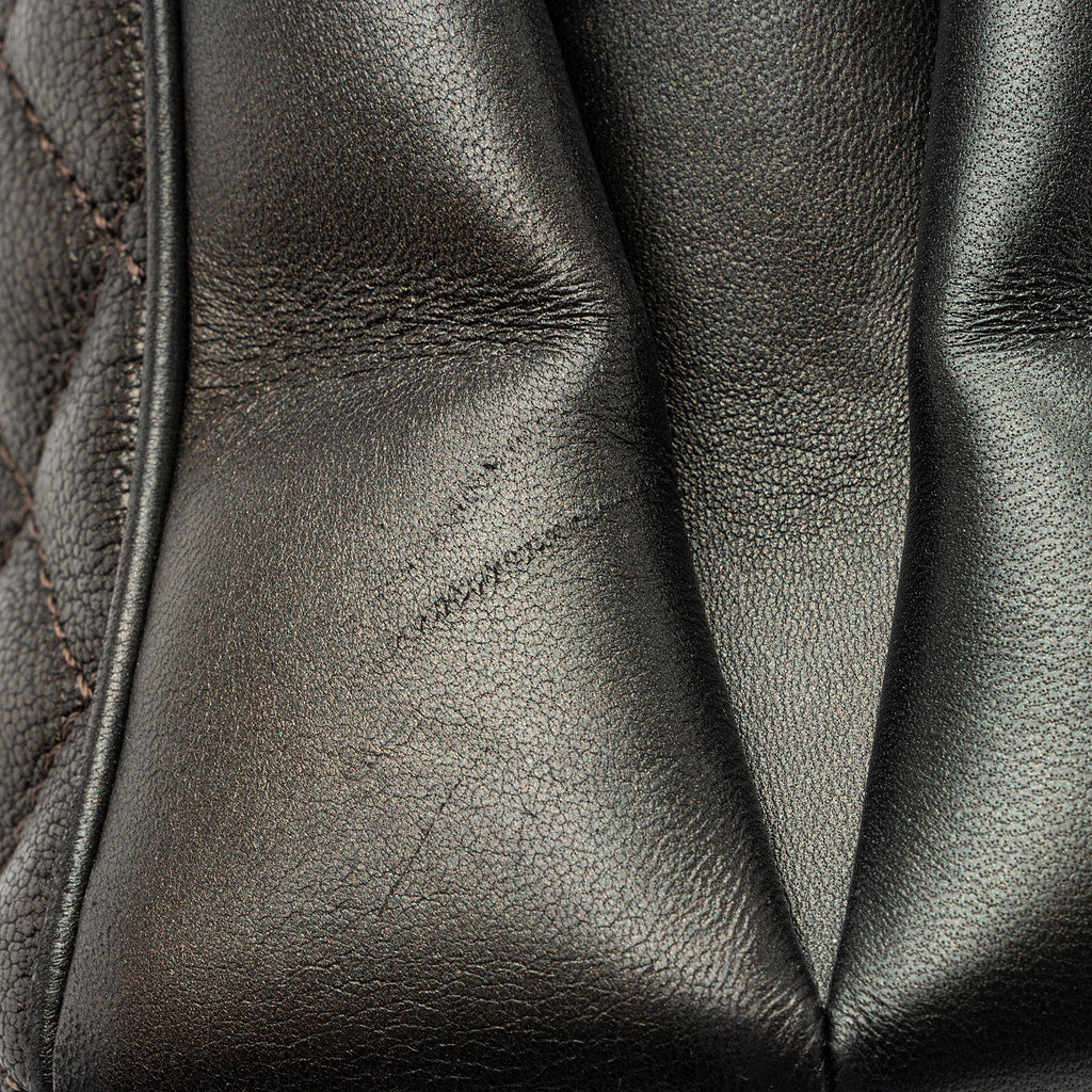 Chanel Metallic Caviar Leather Rock In Rome Medium Tote