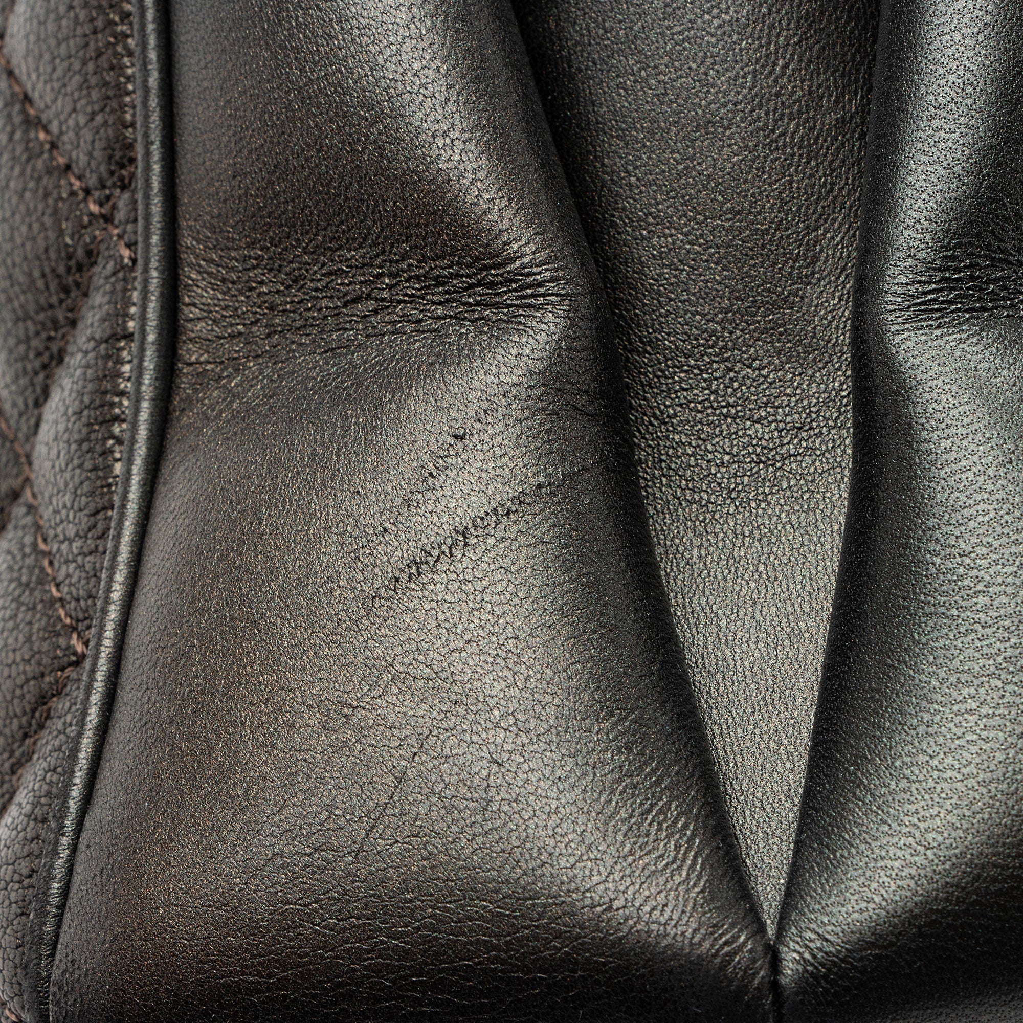 Chanel Metallic Caviar Leather Rock In Rome Medium Tote