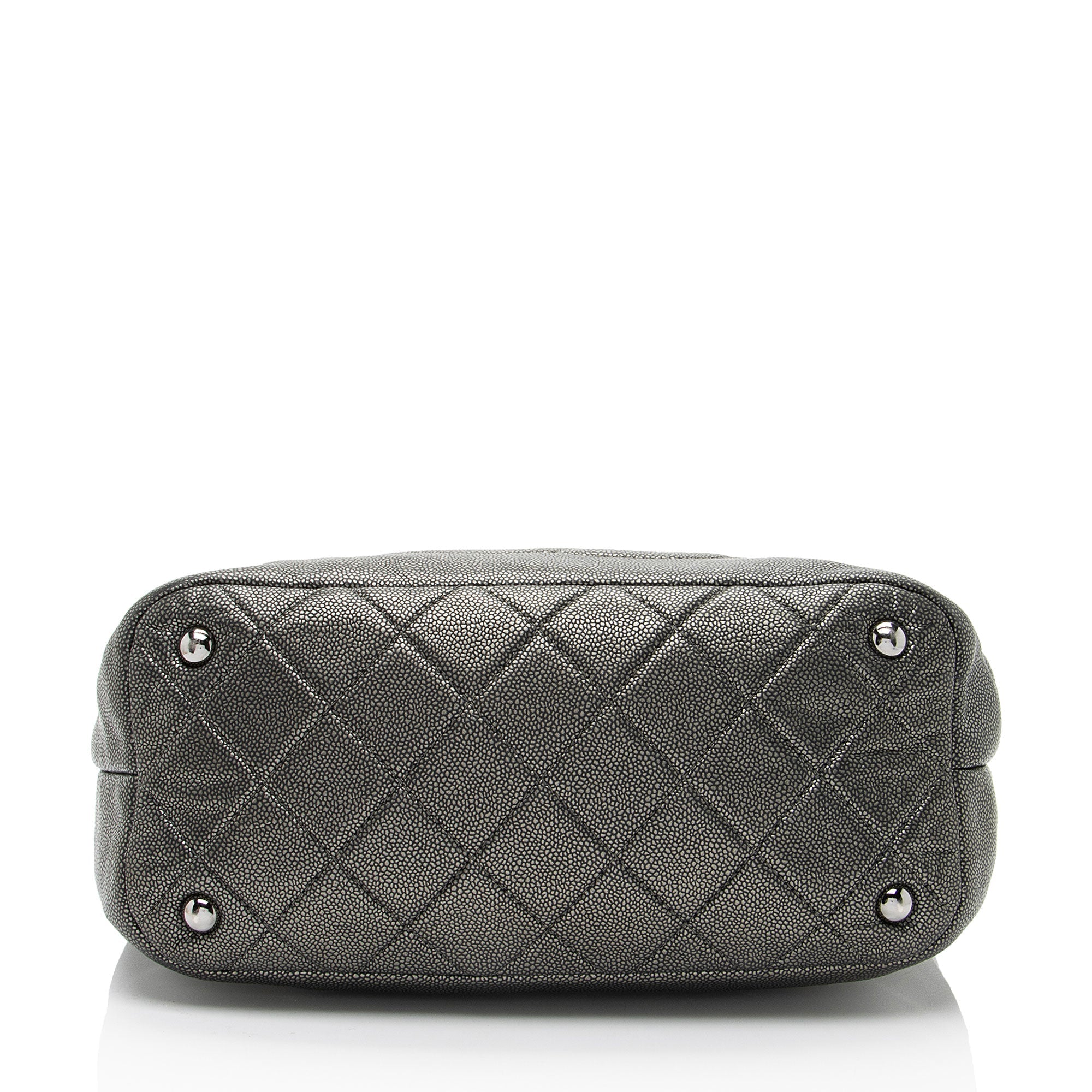 Chanel Metallic Caviar Leather Timeless CC Soft Tote