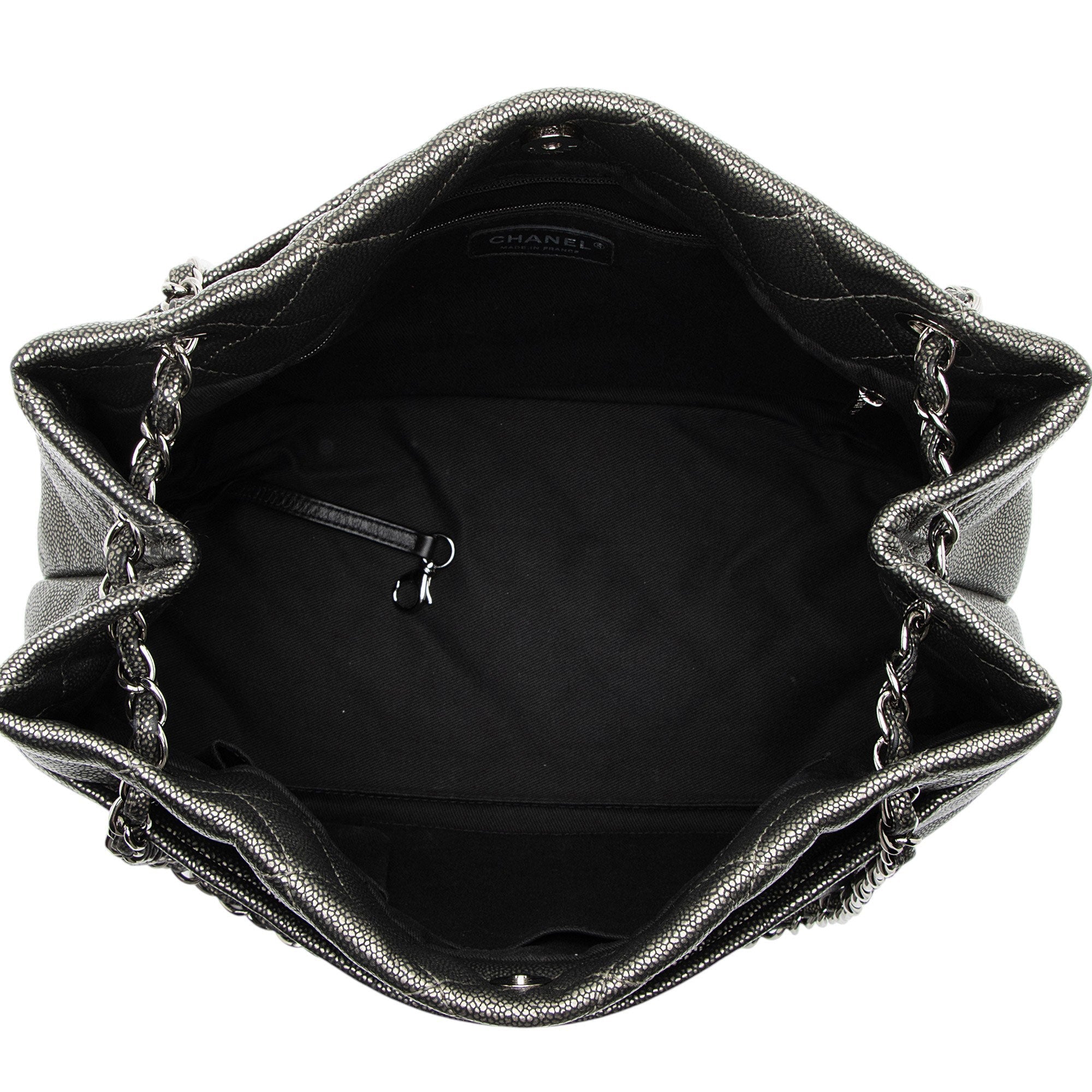 Chanel Metallic Caviar Leather Timeless CC Soft Tote