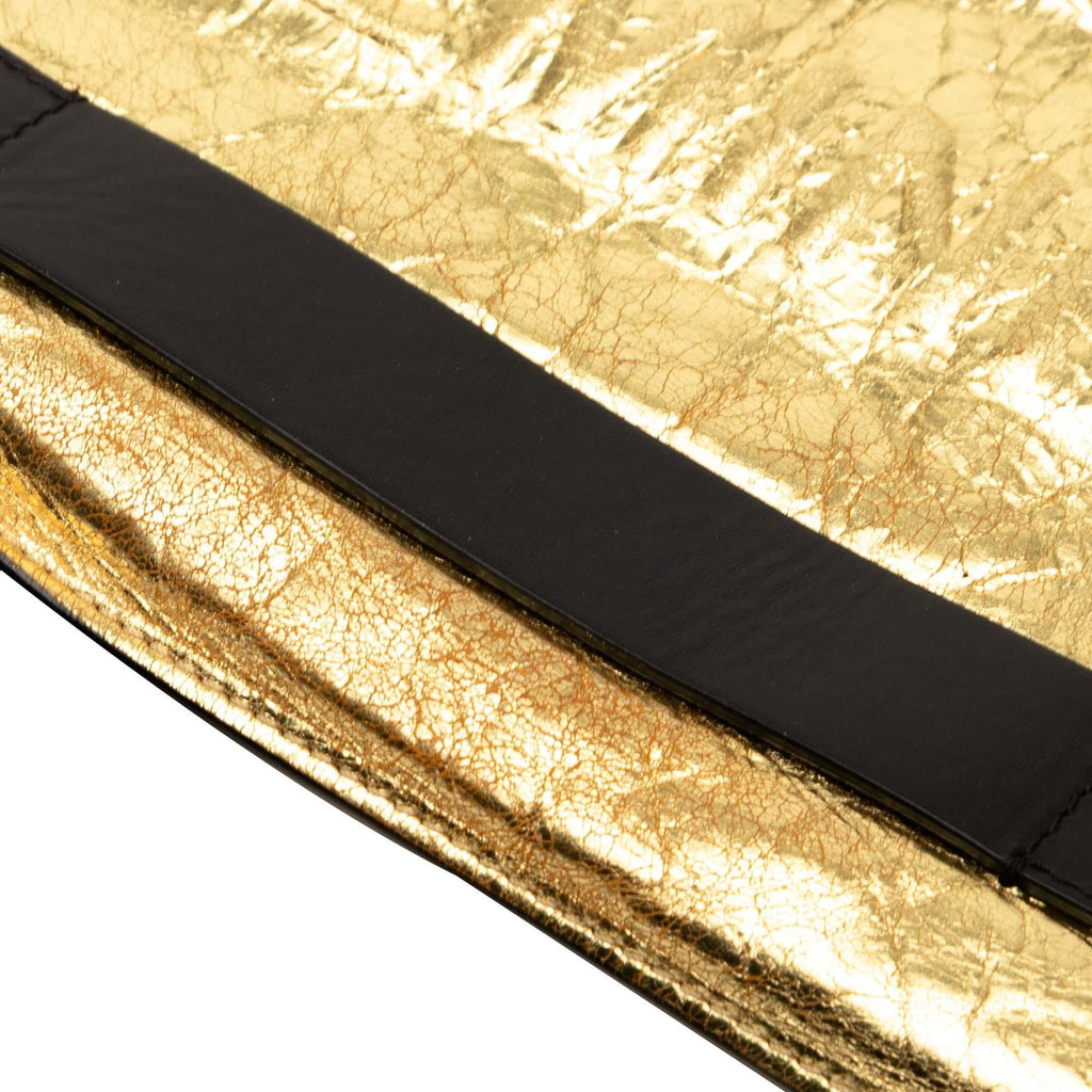 Chanel Metallic Crinkled Calfskin Feministe Mais Feminine Pouch
