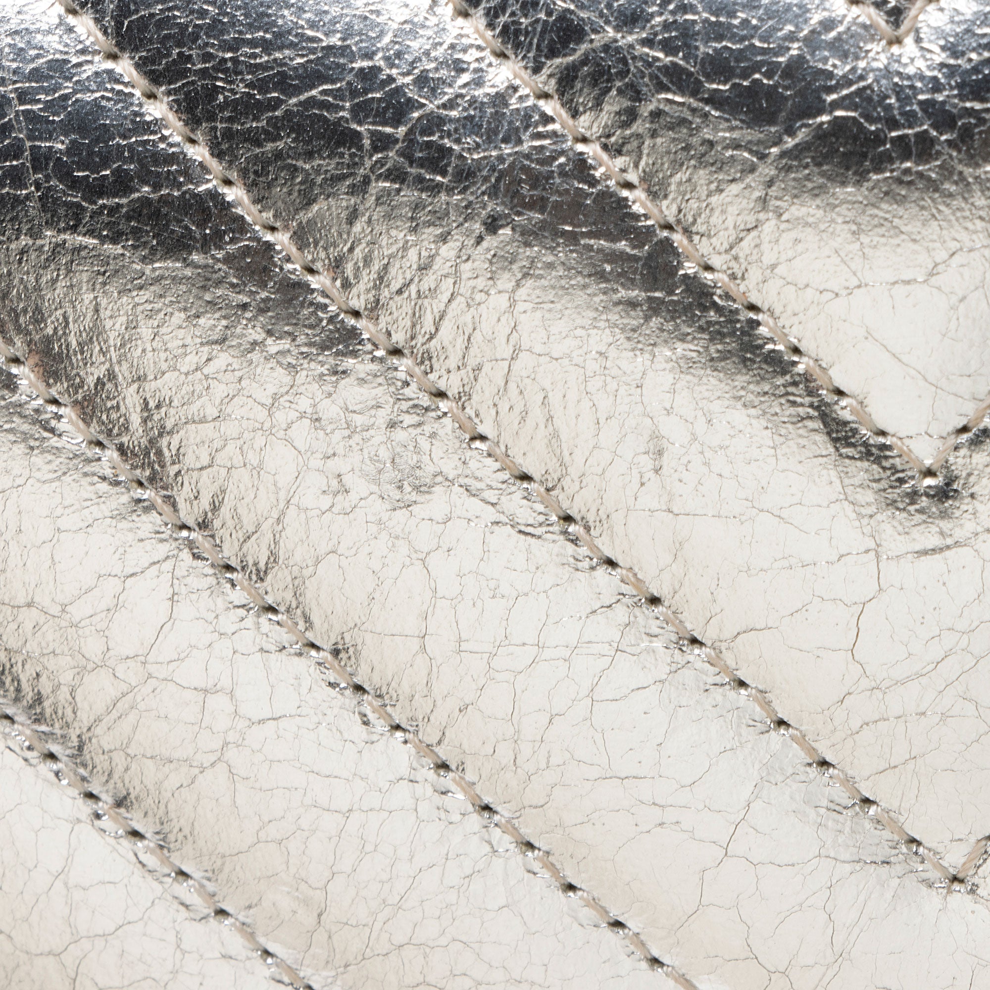 Chanel Metallic Crumpled Lambskin Fringe Clutch